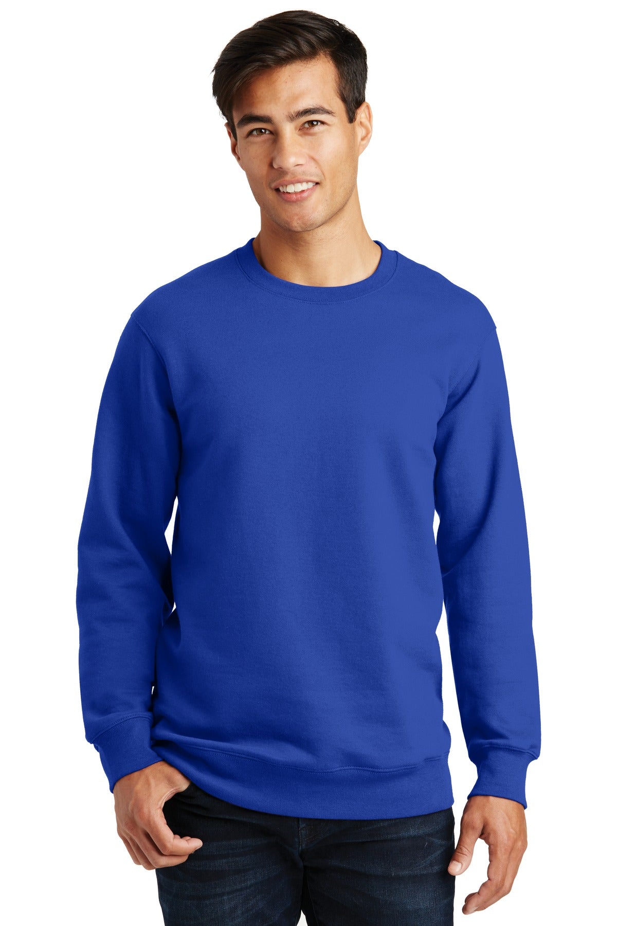 Port & Company® Fan Favorite Fleece Crewneck Sweatshirt. PC850 [True Royal] - DFW Impression