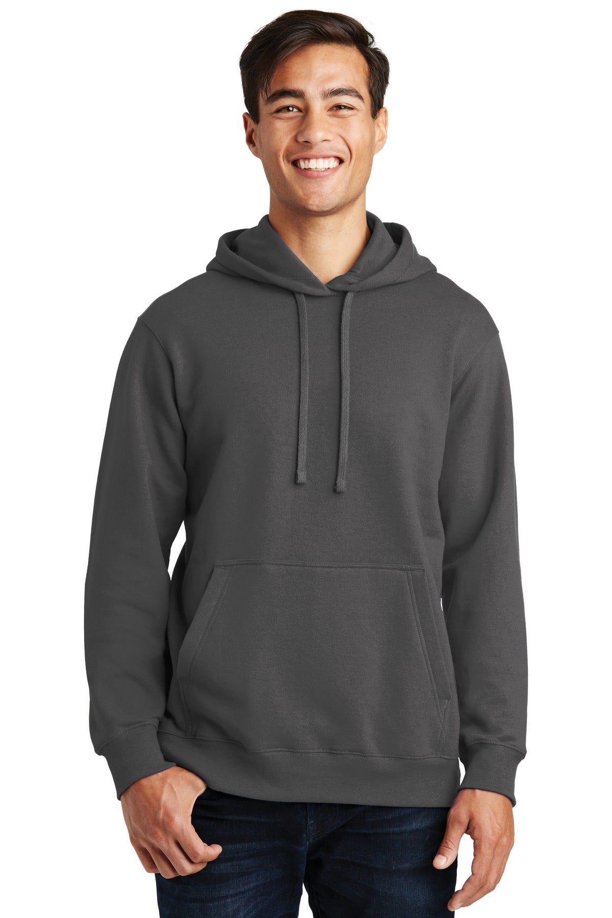 Port & Company® Fan Favorite Fleece Pullover Hooded Sweatshirt. PC850H [Charcoal] - DFW Impression