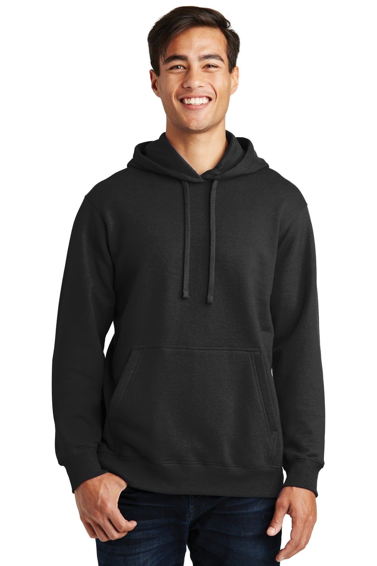 Port & Company® Fan Favorite Fleece Pullover Hooded Sweatshirt. PC850H [Jet Black] - DFW Impression