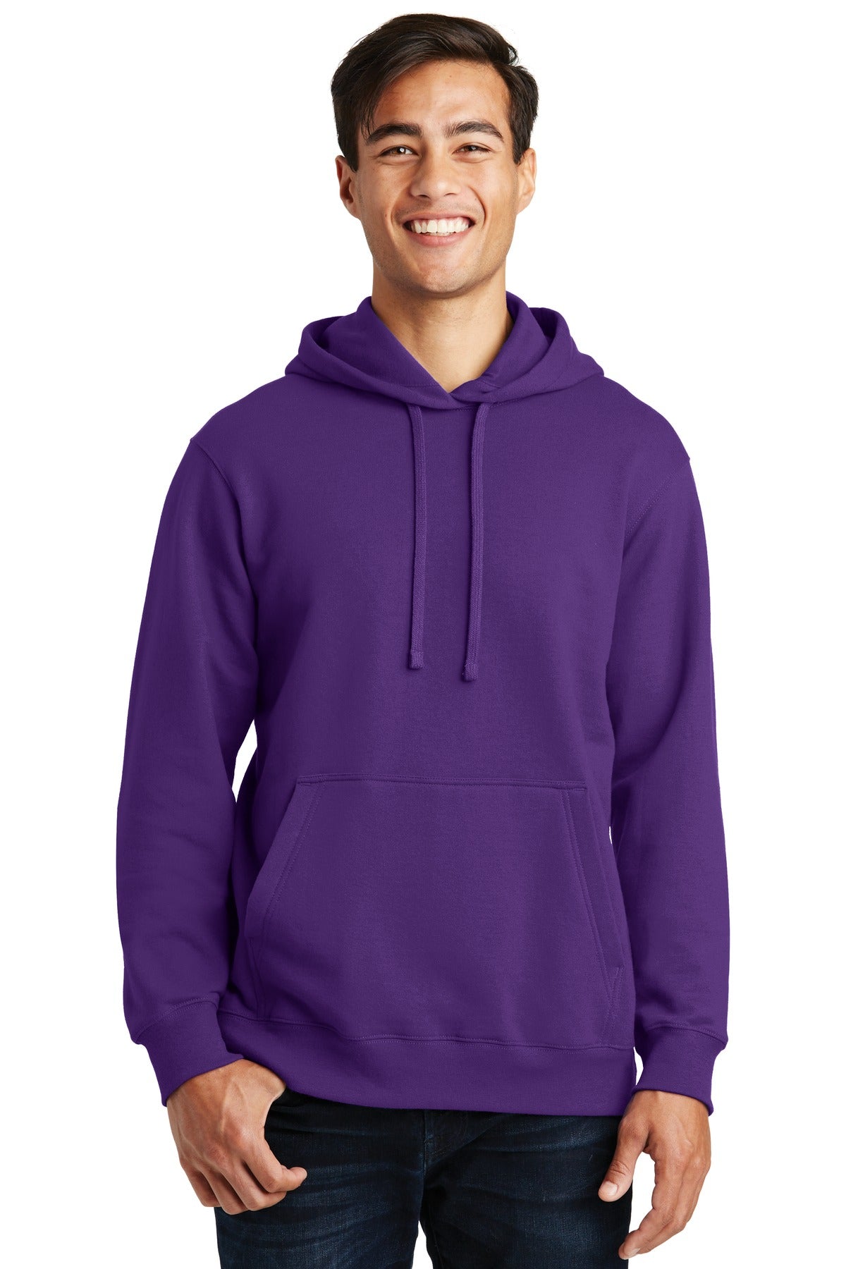 Port & Company® Fan Favorite Fleece Pullover Hooded Sweatshirt. PC850H [Team Purple] - DFW Impression