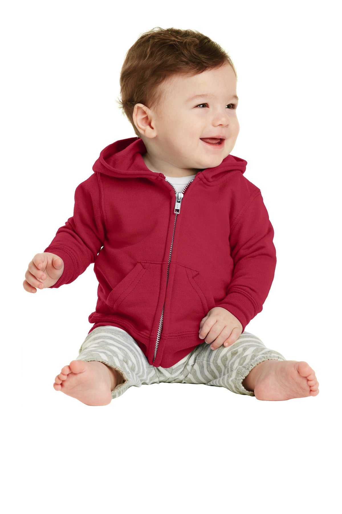 Port & Company® Infant Core Fleece Full-Zip Hooded Sweatshirt. CAR78IZH - DFW Impression