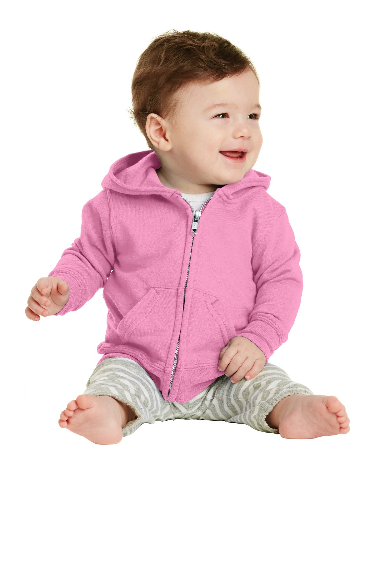 Port & Company® Infant Core Fleece Full-Zip Hooded Sweatshirt. CAR78IZH - DFW Impression