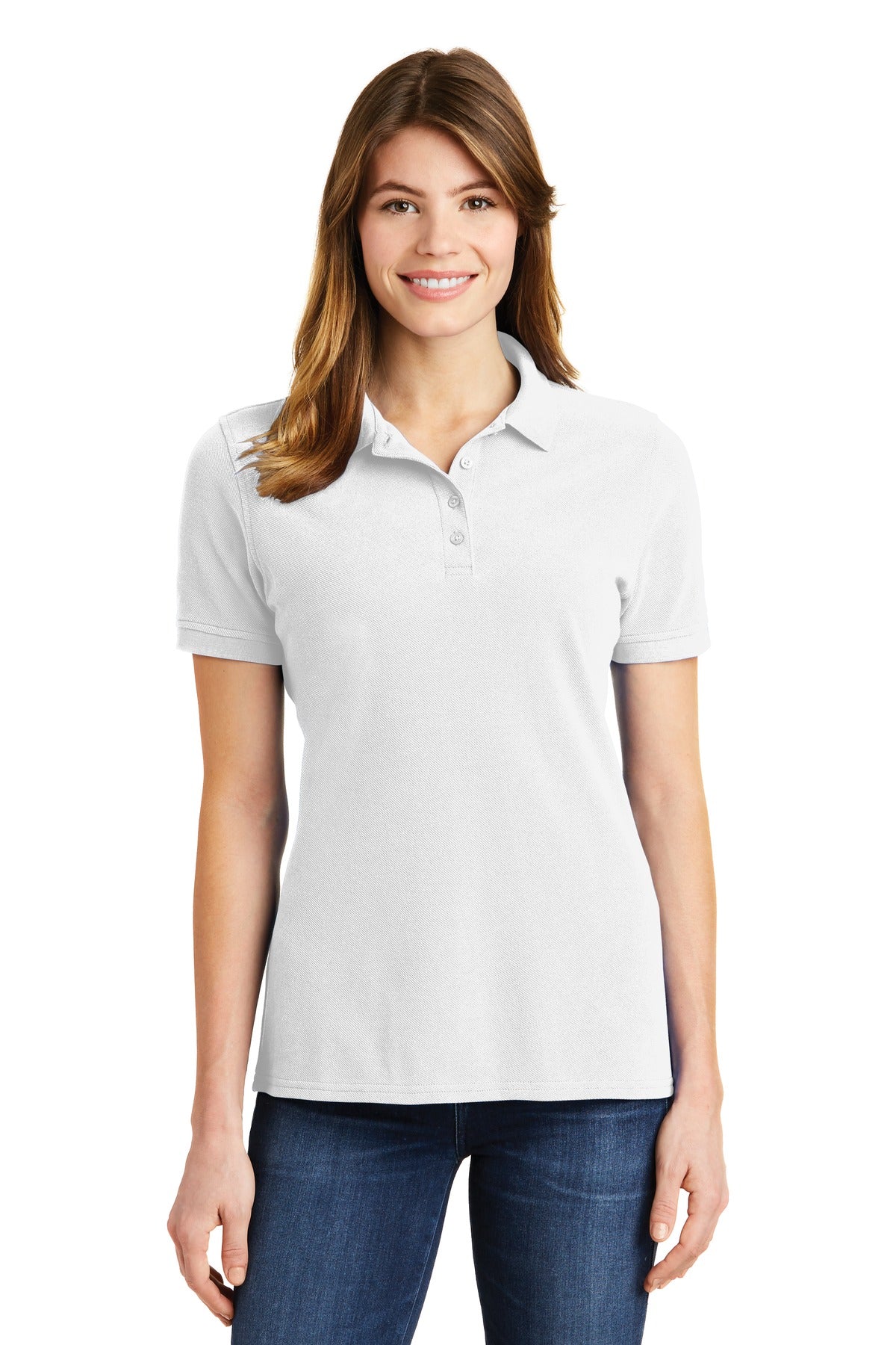 Port & Company® Ladies Combed Ring Spun Pique Polo. LKP1500 - DFW Impression