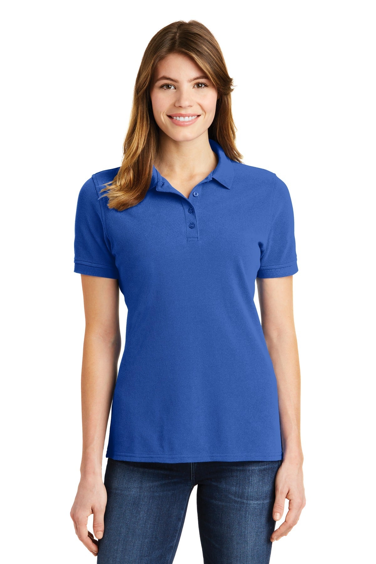 Port & Company® Ladies Combed Ring Spun Pique Polo. LKP1500 - DFW Impression