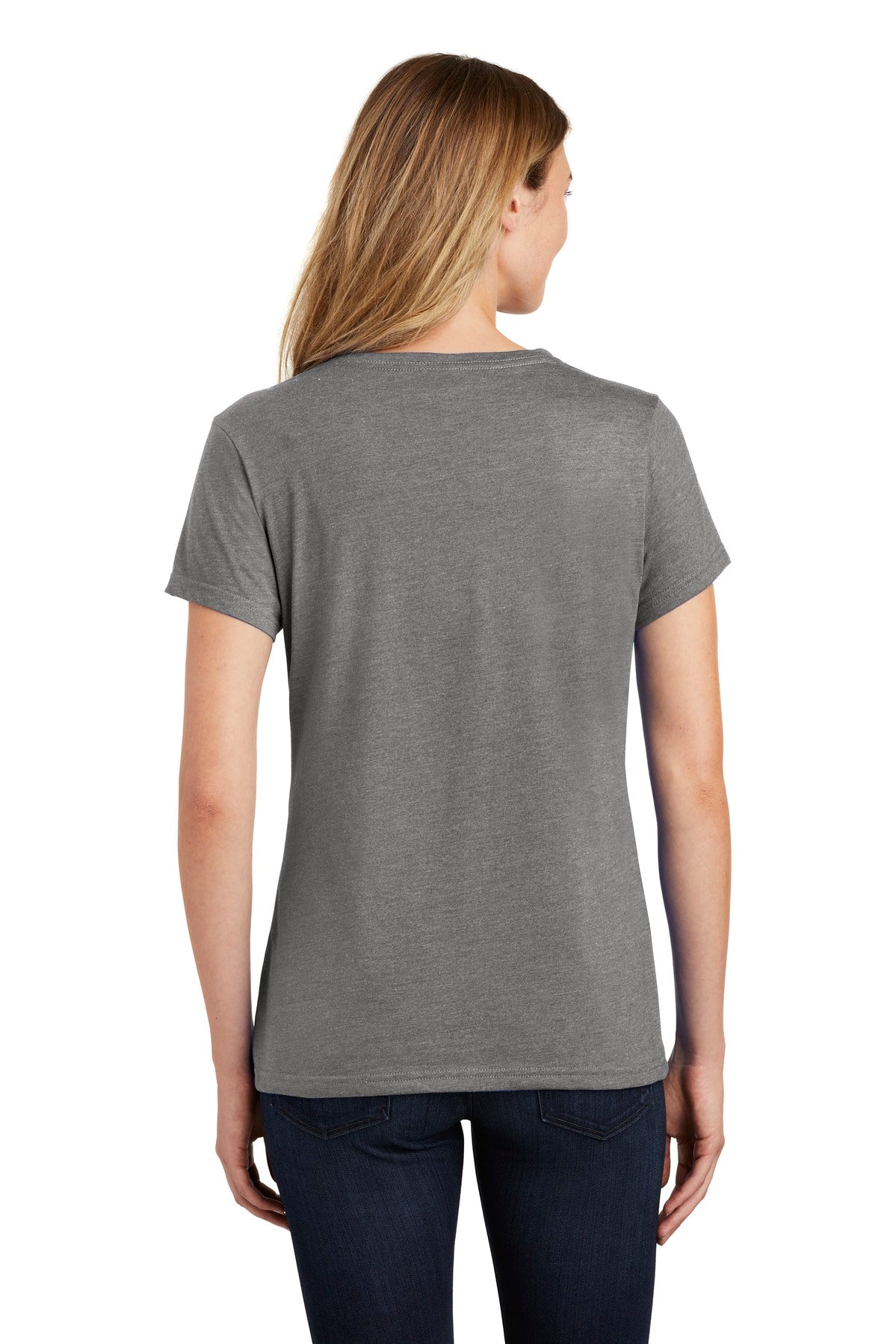 Port & Company ® Ladies Fan Favorite ™ Blend V-Neck Tee. LPC455V [Graphite Heather] - DFW Impression