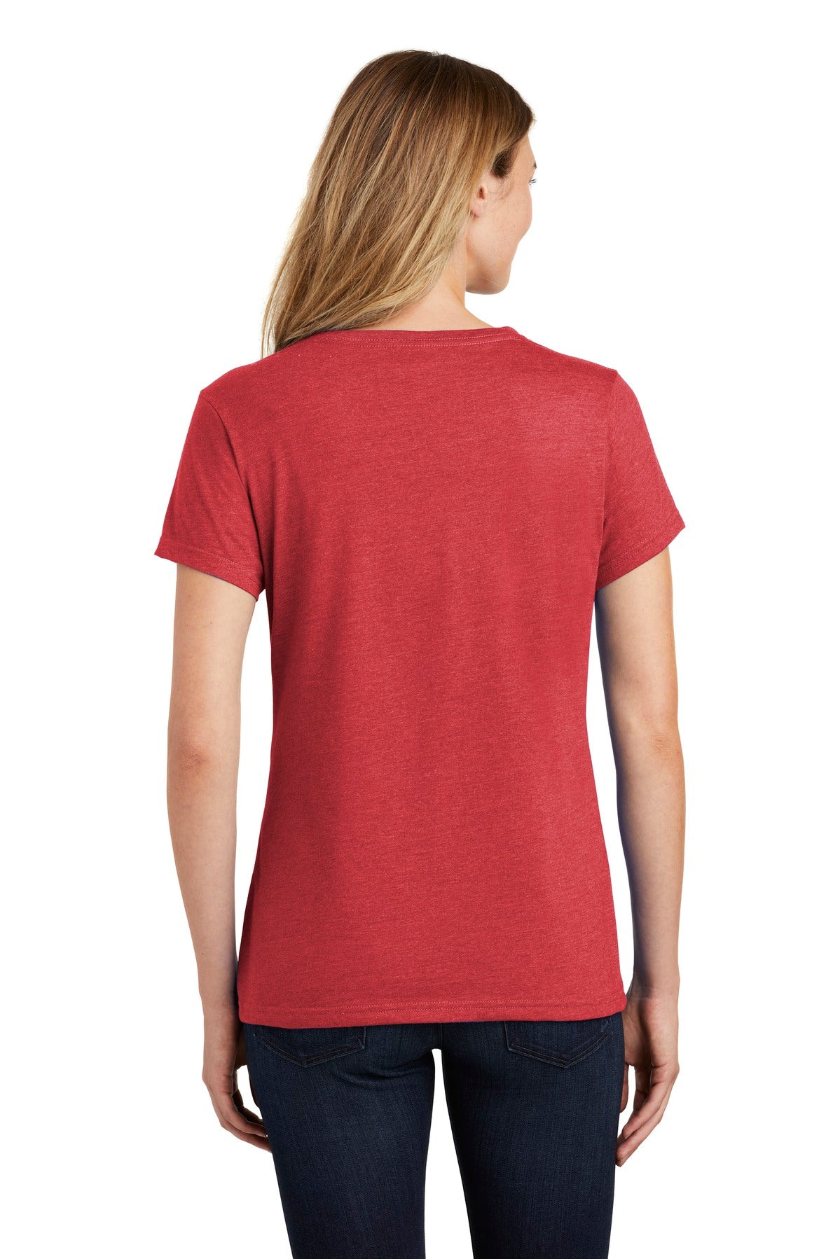 Port & Company ® Ladies Fan Favorite ™ Blend V-Neck Tee. LPC455V [Team Cardinal Heather] - DFW Impression