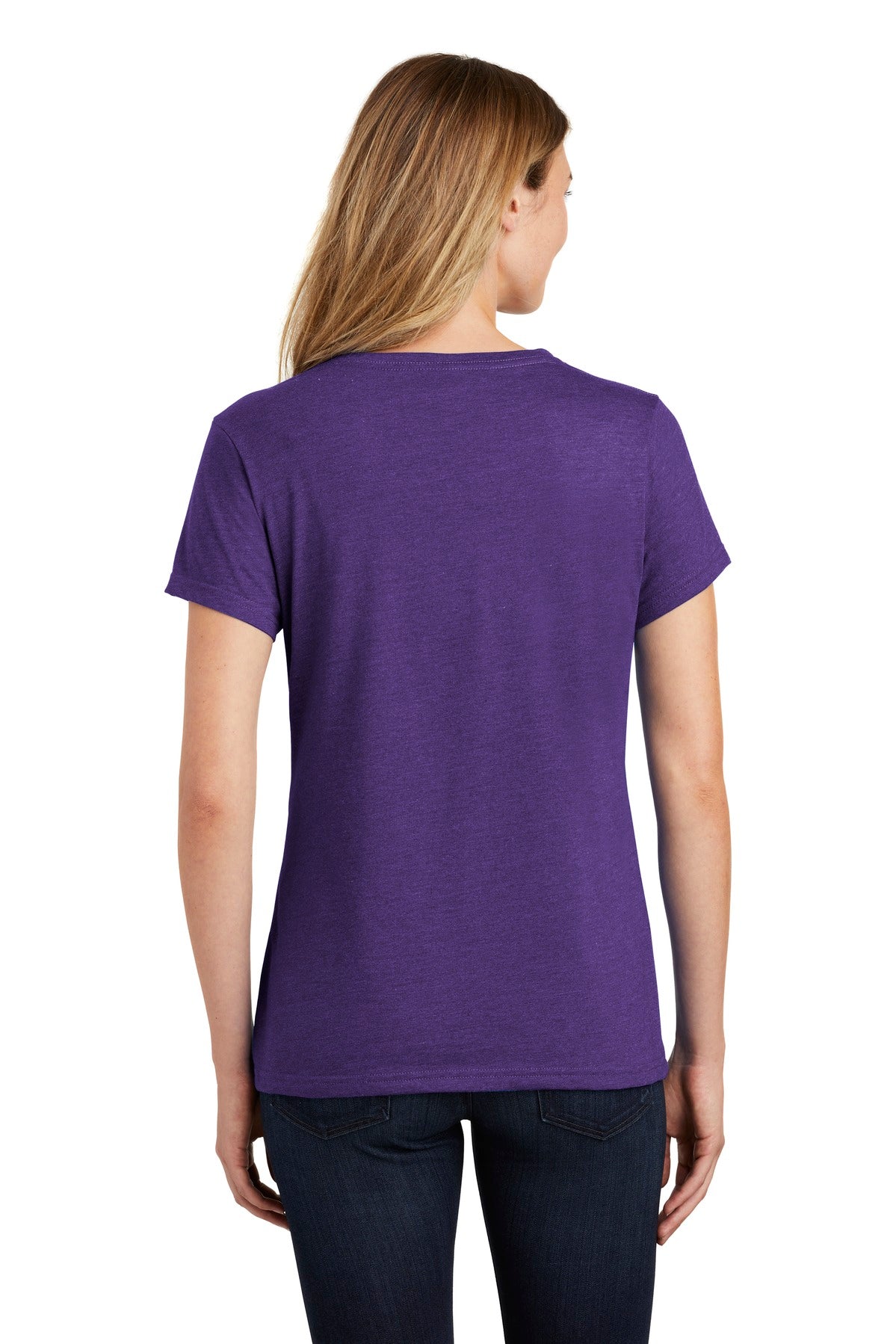 Port & Company ® Ladies Fan Favorite ™ Blend V-Neck Tee. LPC455V [Team Purple Heather] - DFW Impression