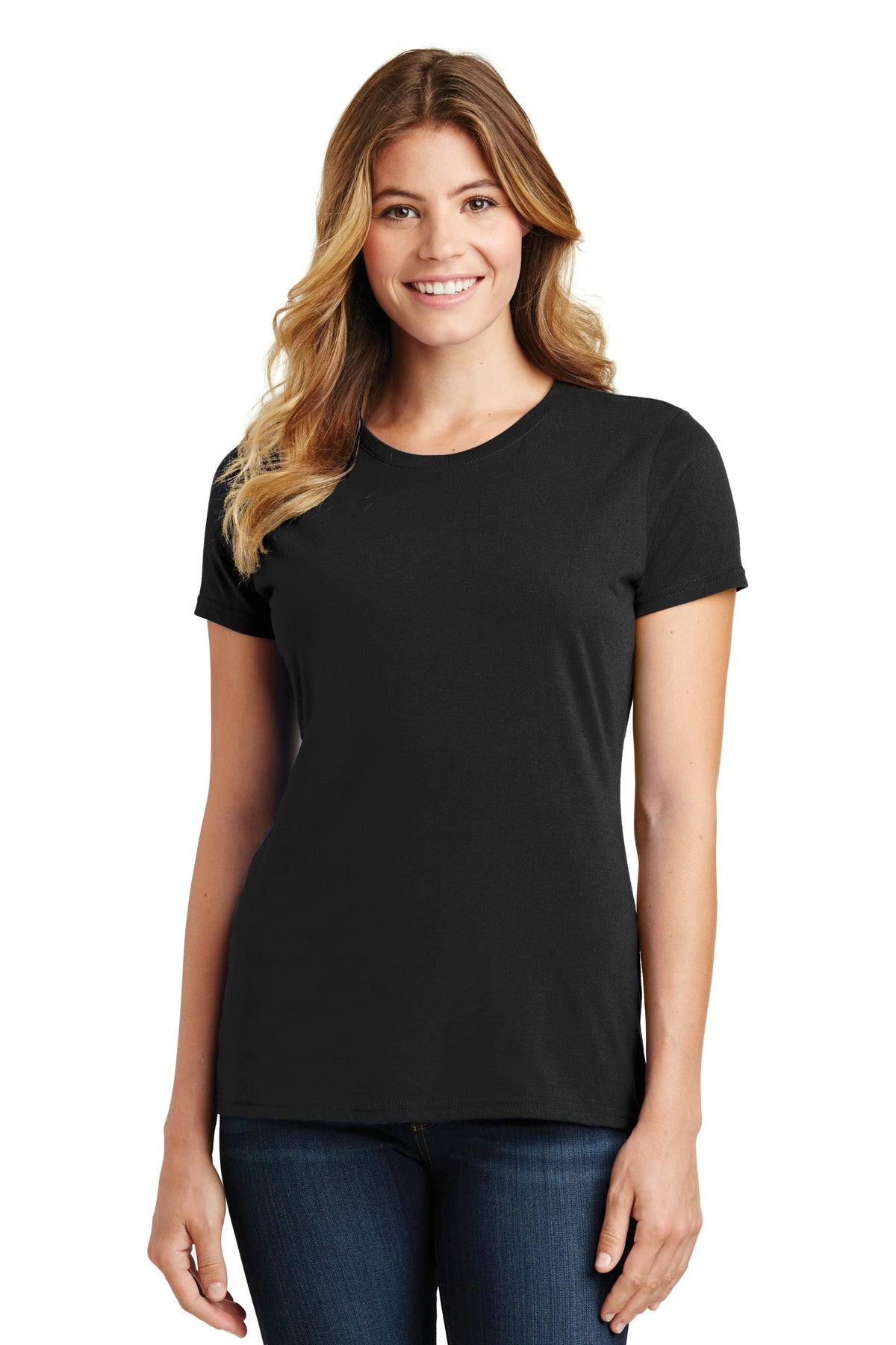 Port & Company® Ladies Fan Favorite Tee. LPC450 [Jet Black] - DFW Impression