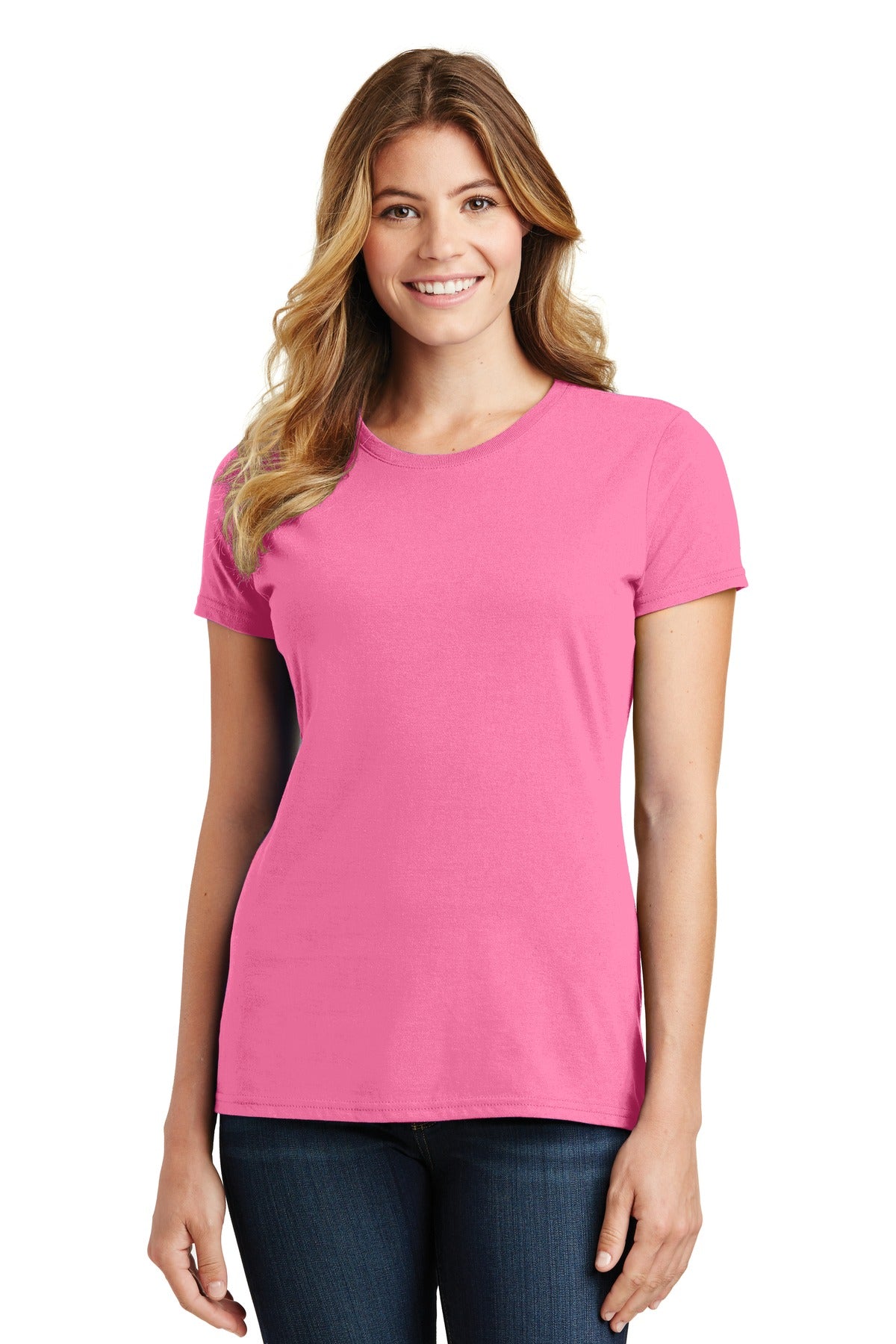 Port & Company® Ladies Fan Favorite Tee. LPC450 [New Pink] - DFW Impression