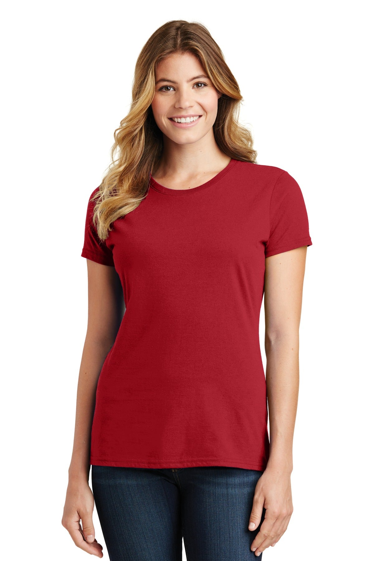 Port & Company® Ladies Fan Favorite Tee. LPC450 [Team Cardinal] - DFW Impression