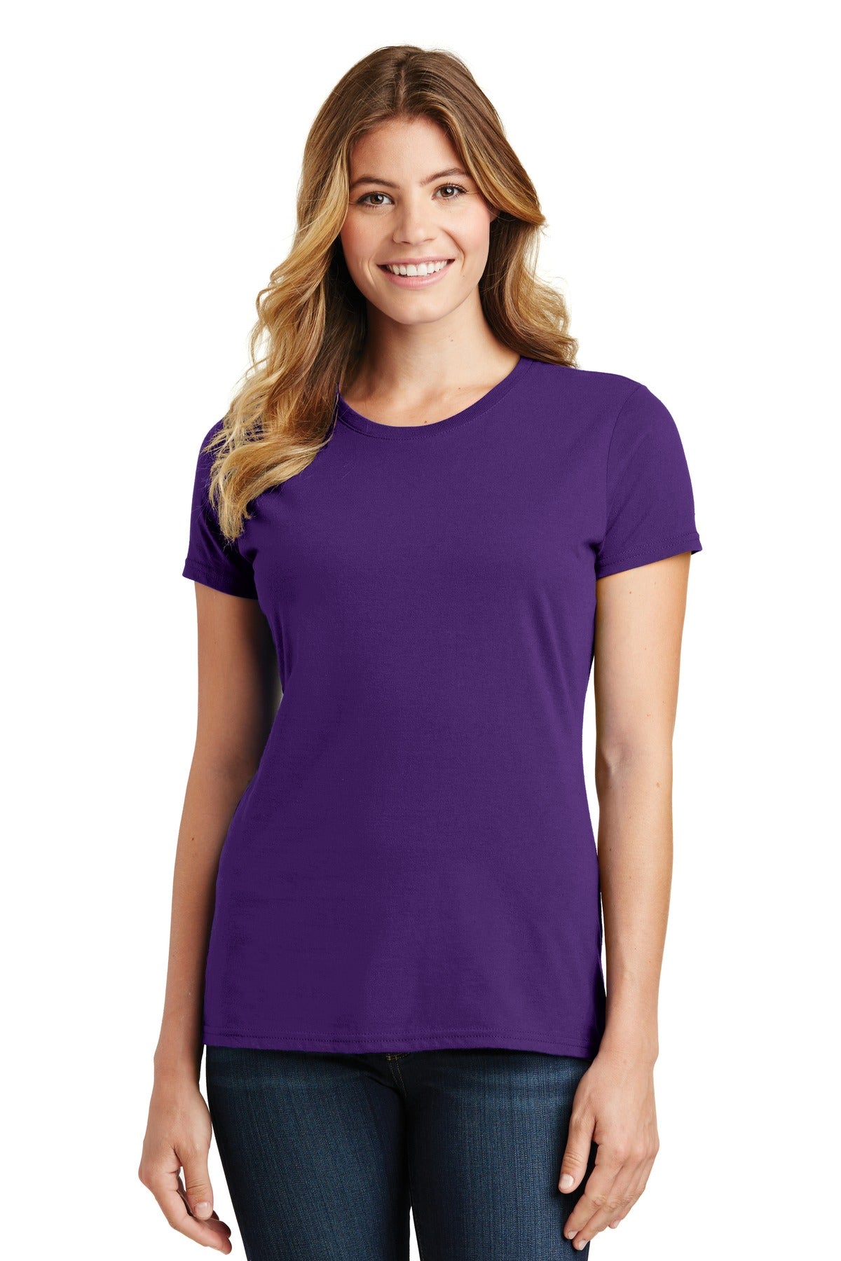 Port & Company® Ladies Fan Favorite Tee. LPC450 [Team Purple] - DFW Impression