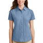 Port & Company® - Ladies Short Sleeve Value Denim Shirt. LSP11 - DFW Impression