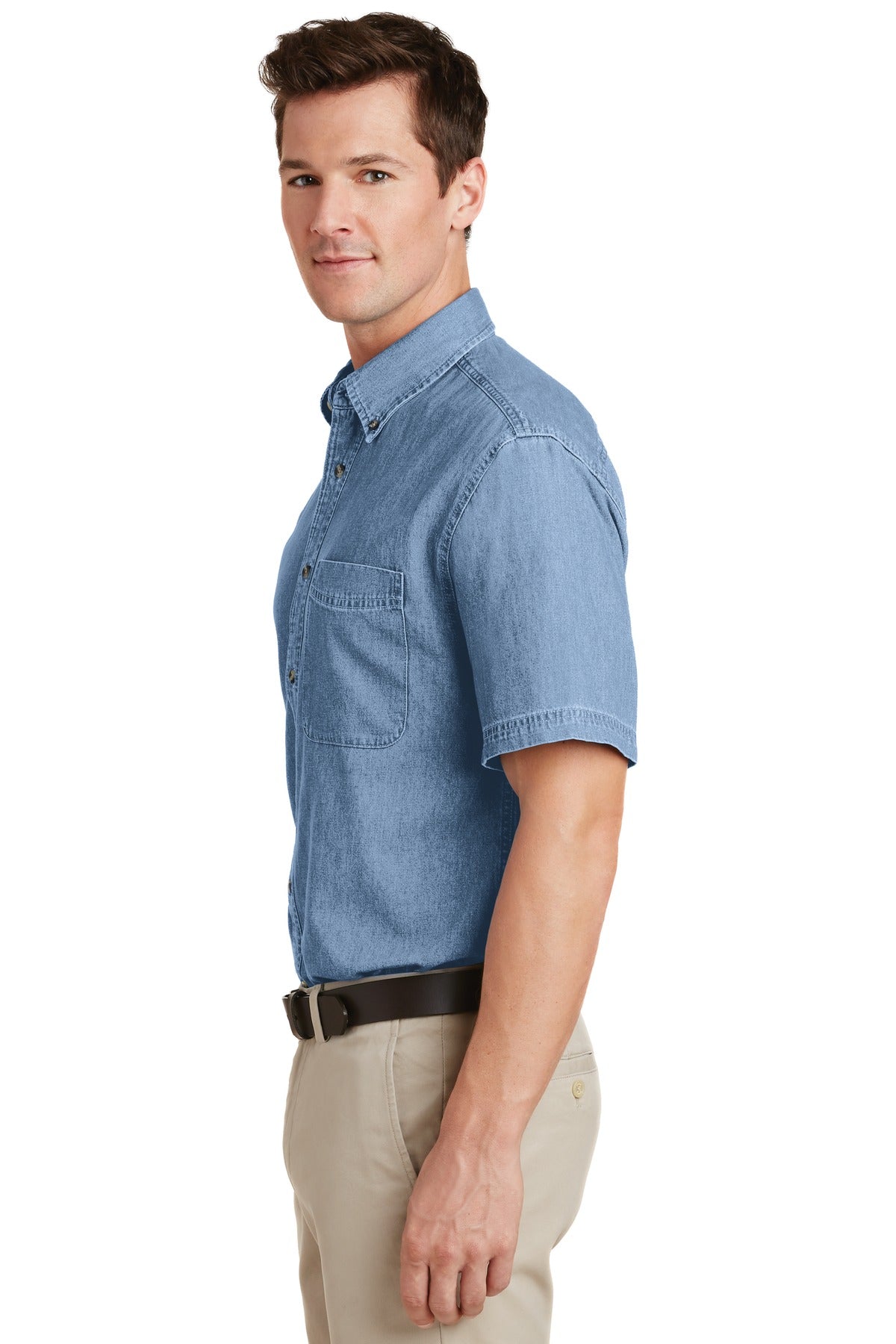 Port & Company® - Short Sleeve Value Denim Shirt. SP11 - DFW Impression