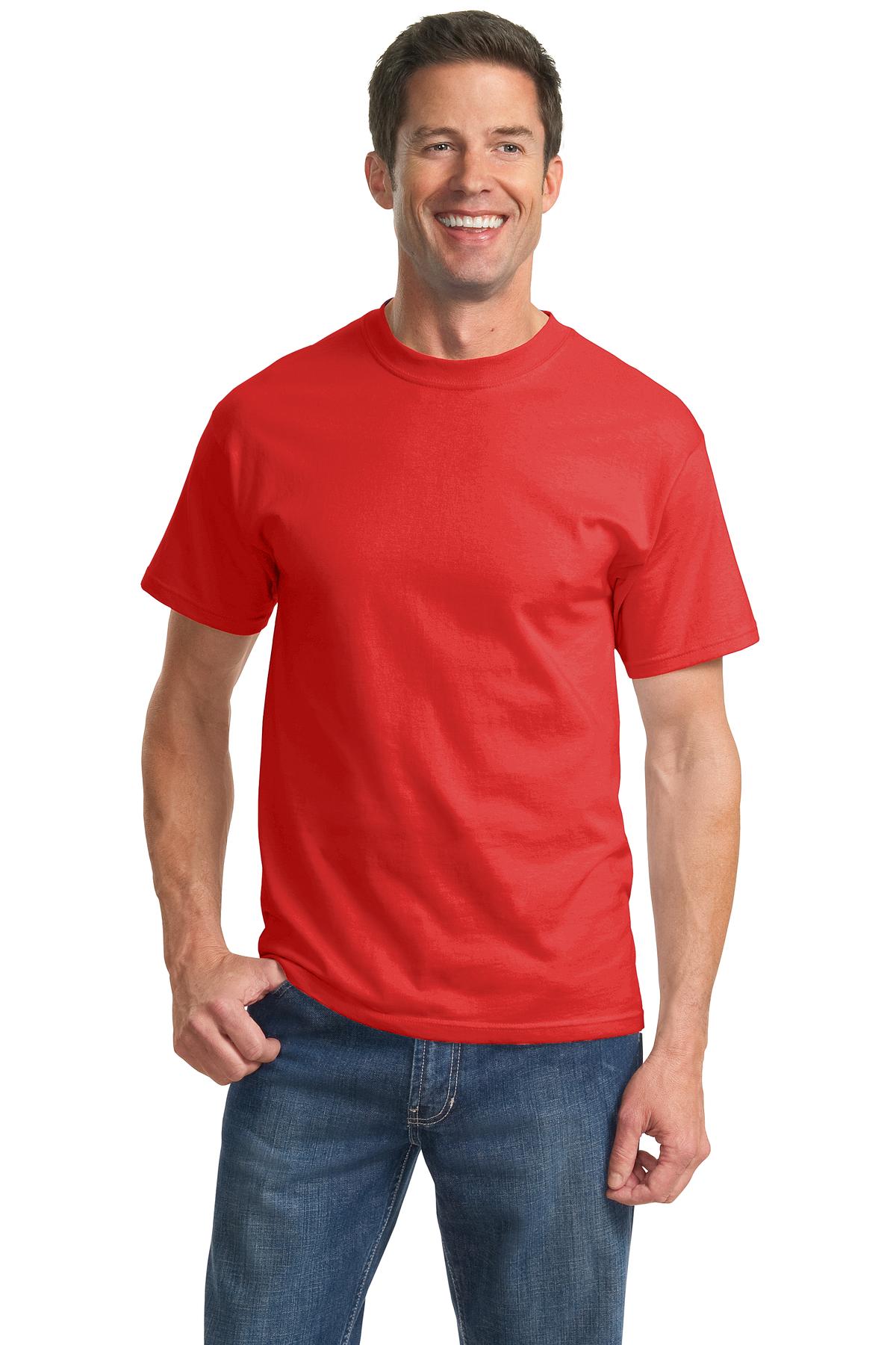 Port & Company® - Tall Essential Tee. PC61T [Fiery Red] - DFW Impression