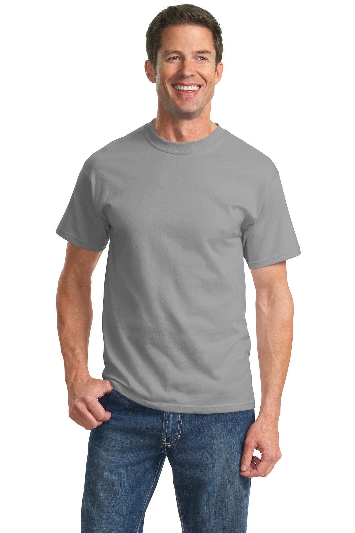 Port & Company® - Tall Essential Tee. PC61T [Medium Grey] - DFW Impression