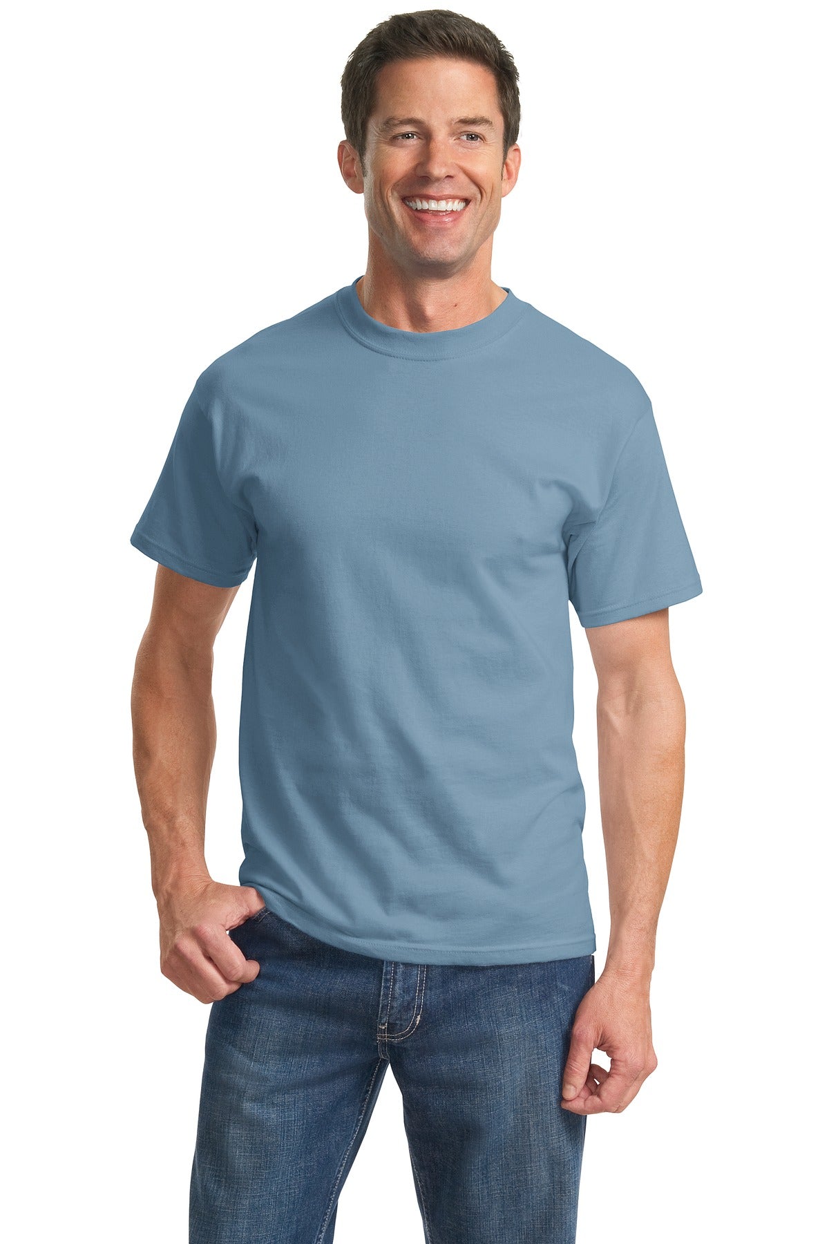 Port & Company® - Tall Essential Tee. PC61T [Stonewashed Blue] - DFW Impression