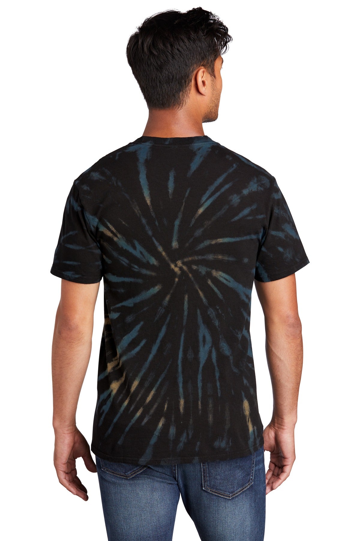 Port & Company® - Tie-Dye Tee. PC147 [Black Galaxy Spiral] - DFW Impression