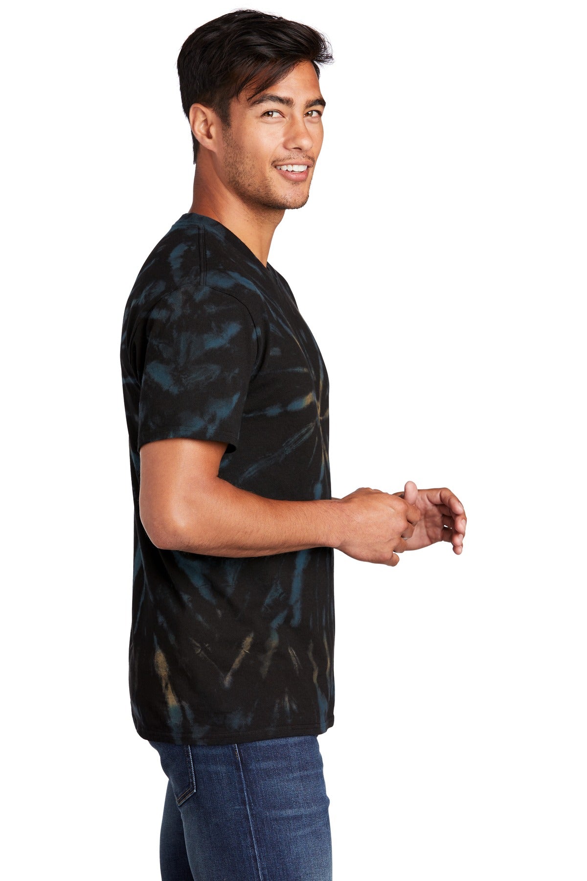 Port & Company® - Tie-Dye Tee. PC147 [Black Galaxy Spiral] - DFW Impression