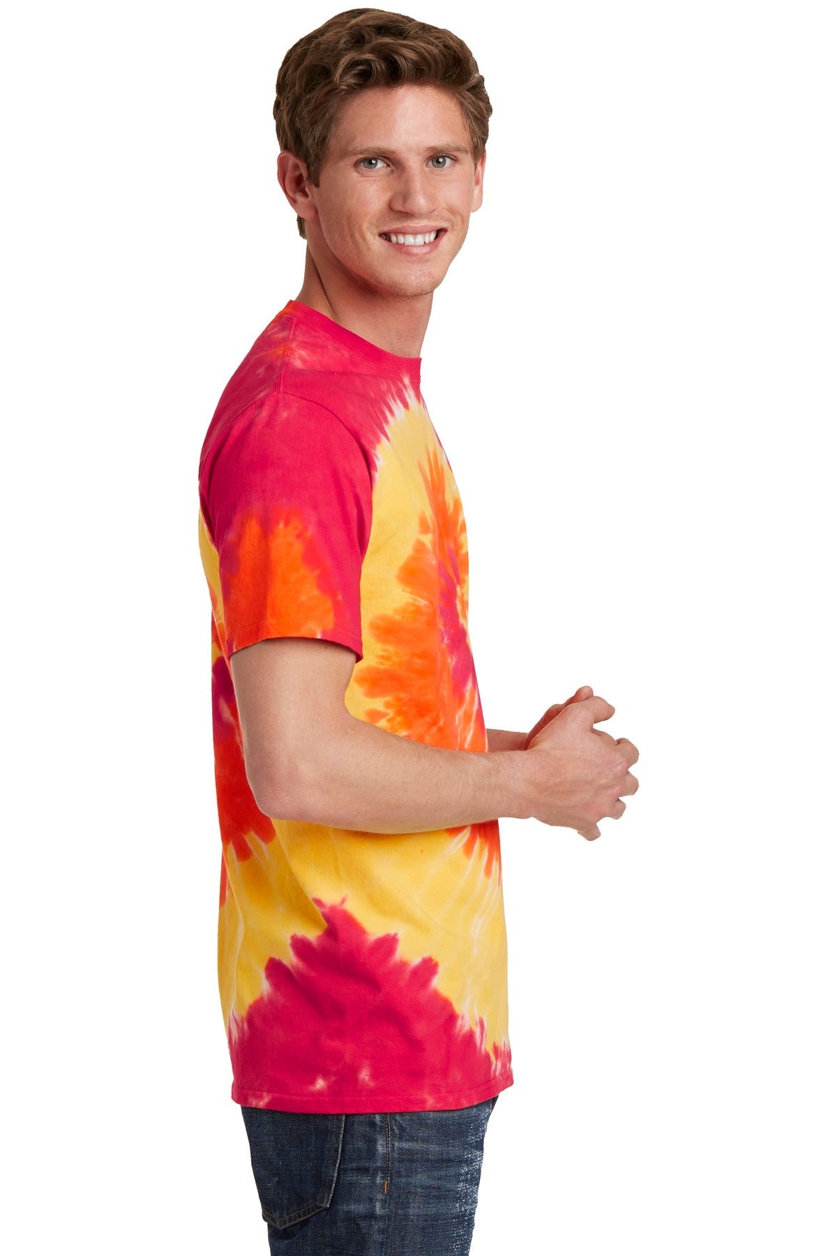 Port & Company® - Tie-Dye Tee. PC147 [Blaze Rainbow] - DFW Impression