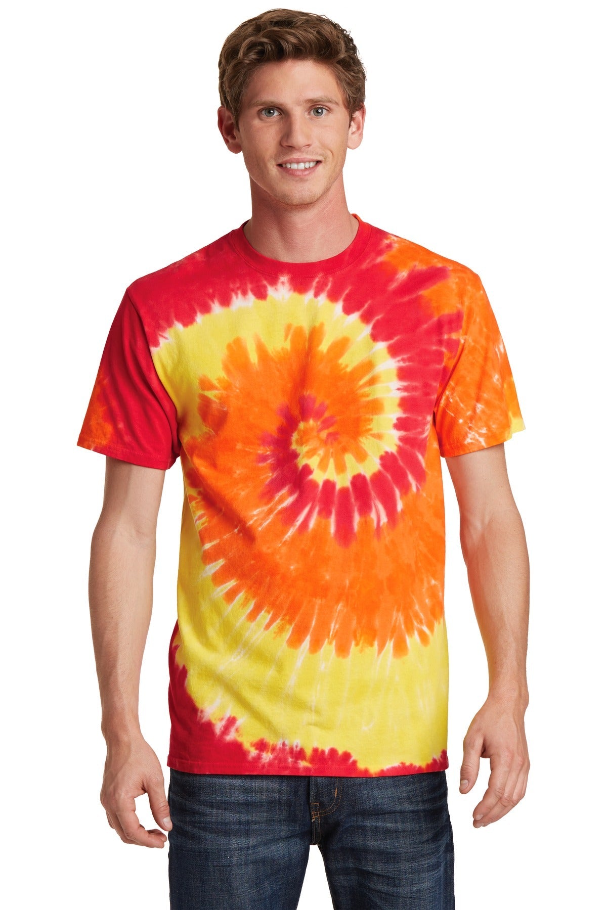 Port & Company® - Tie-Dye Tee. PC147 [Blaze Rainbow] - DFW Impression