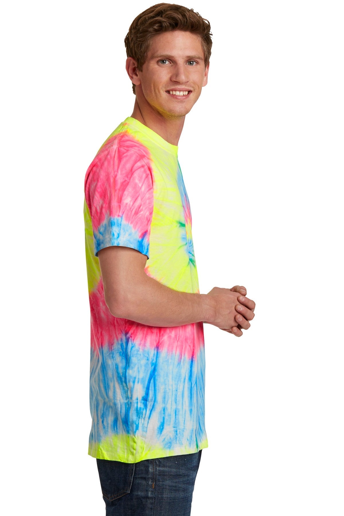 Port & Company® - Tie-Dye Tee. PC147 [Neon Rainbow] - DFW Impression