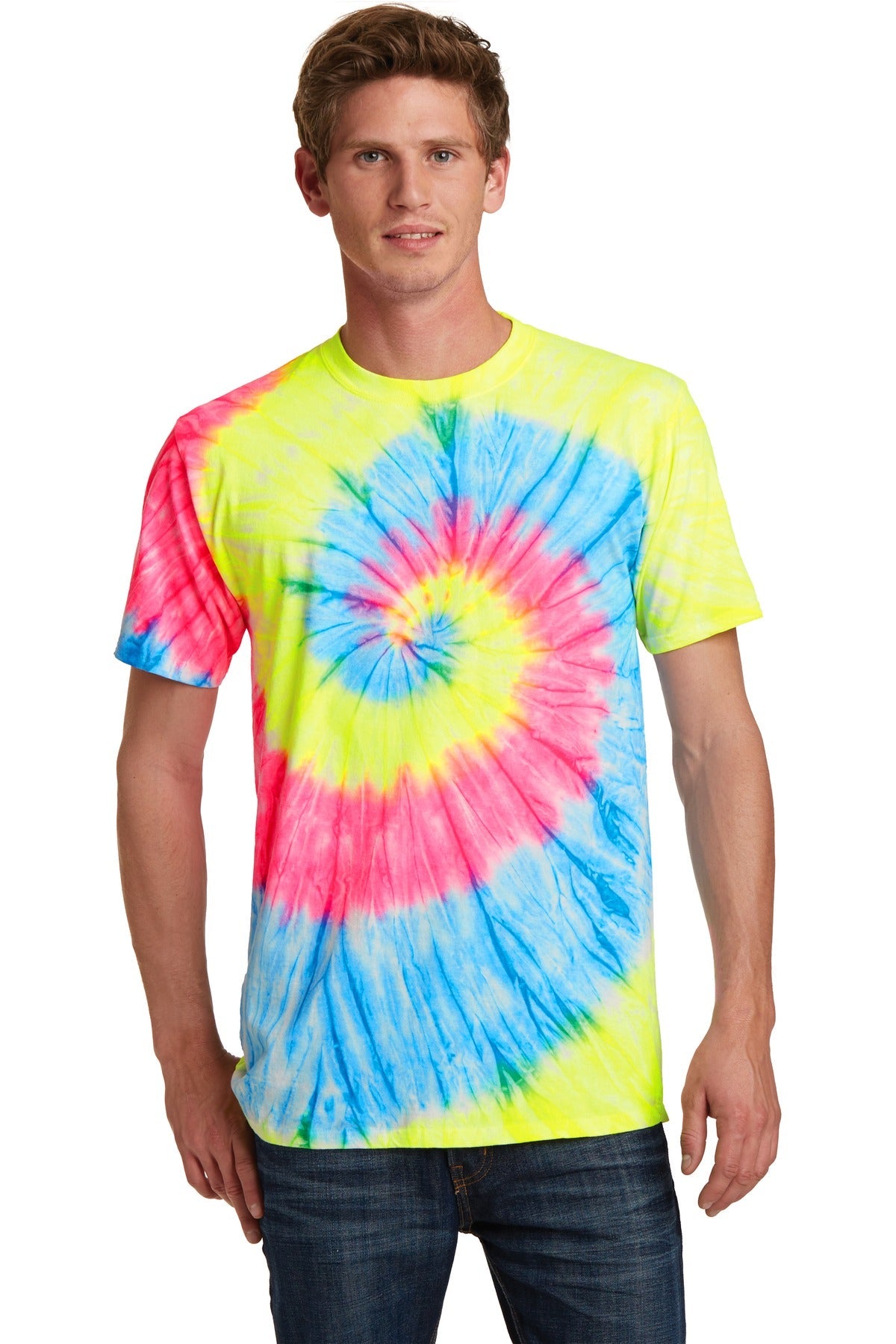 Port & Company® - Tie-Dye Tee. PC147 [Neon Rainbow] - DFW Impression