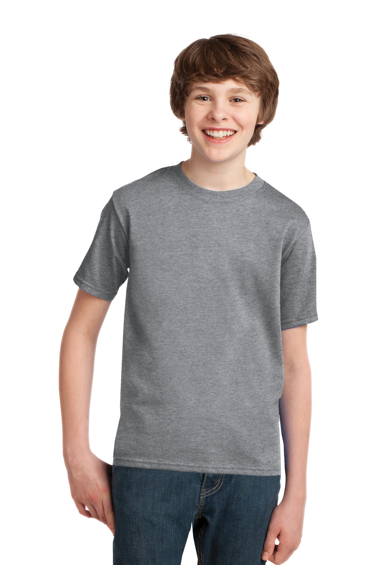 Port & Company® - Youth Essential Tee. PC61Y [Athletic Heather] - DFW Impression