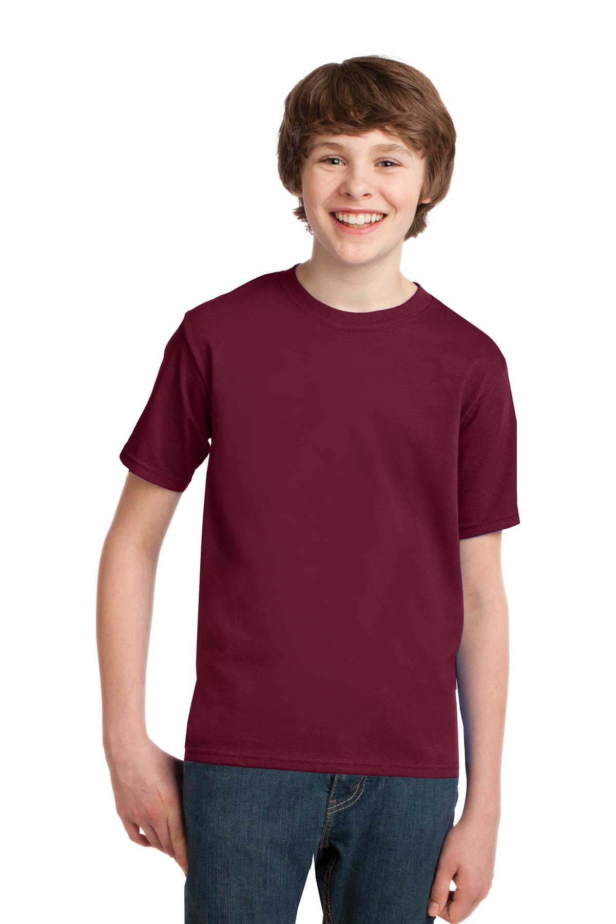 Port & Company® - Youth Essential Tee. PC61Y [Cardinal] - DFW Impression