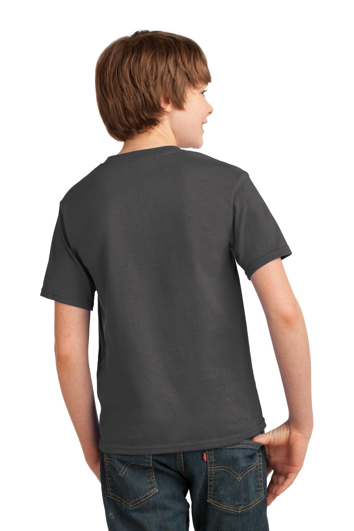 Port & Company® - Youth Essential Tee. PC61Y [Charcoal] - DFW Impression