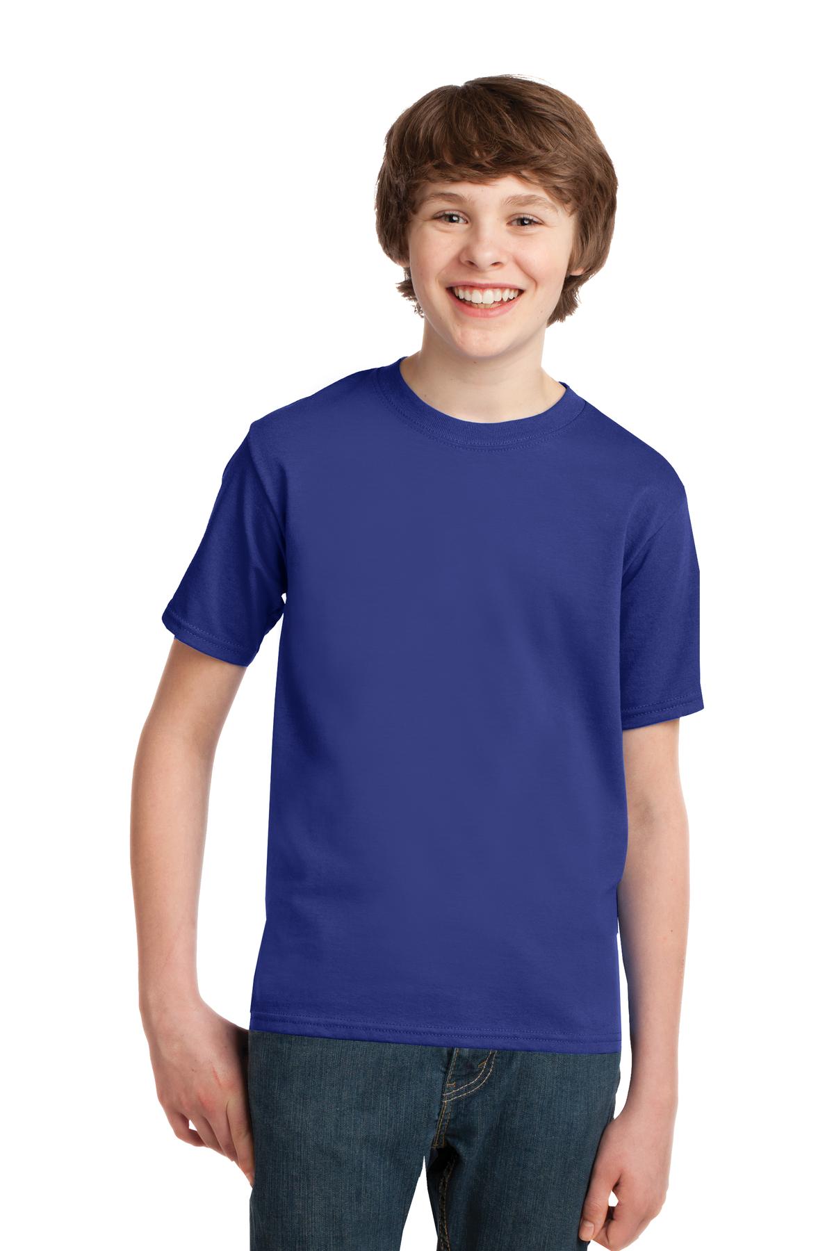 Port & Company® - Youth Essential Tee. PC61Y [Deep Marine] - DFW Impression