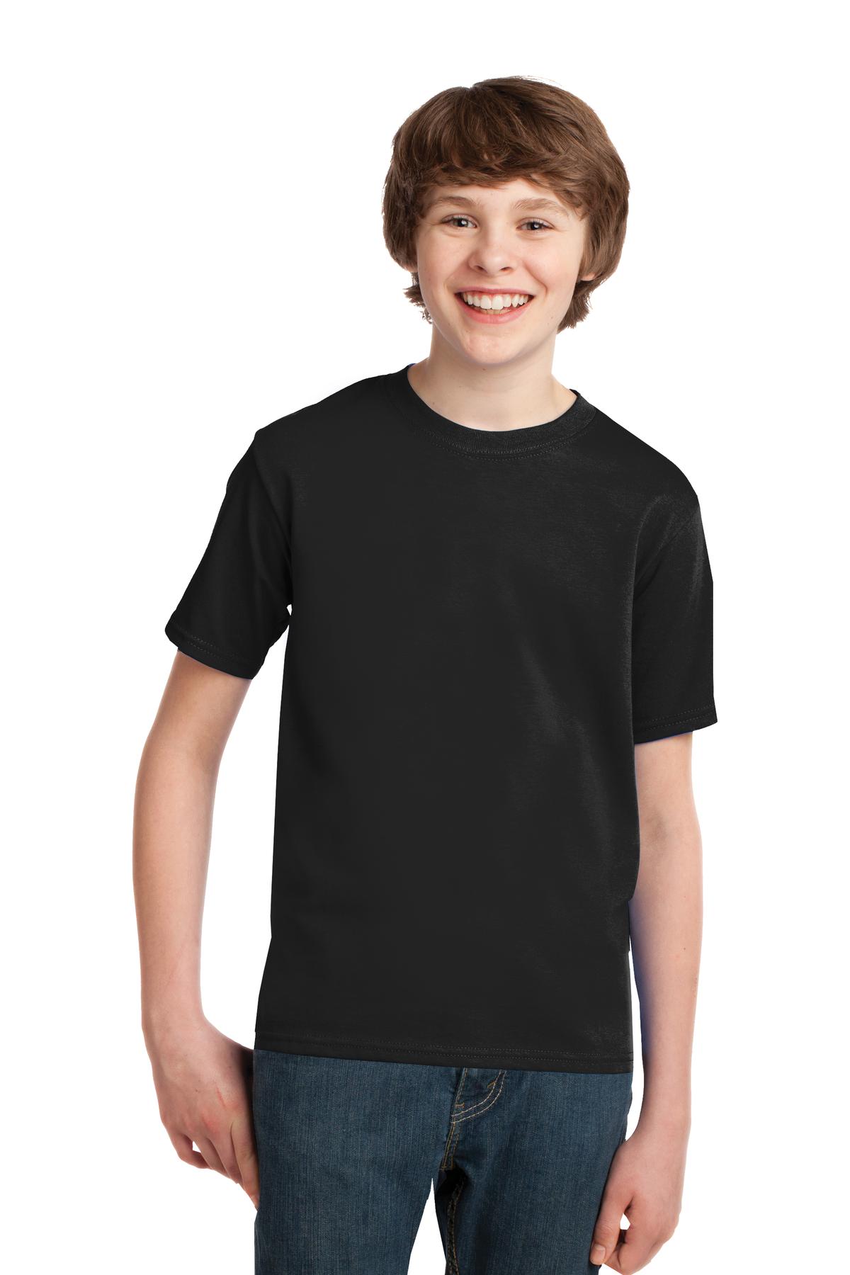 Port & Company® - Youth Essential Tee. PC61Y [Jet Black] - DFW Impression