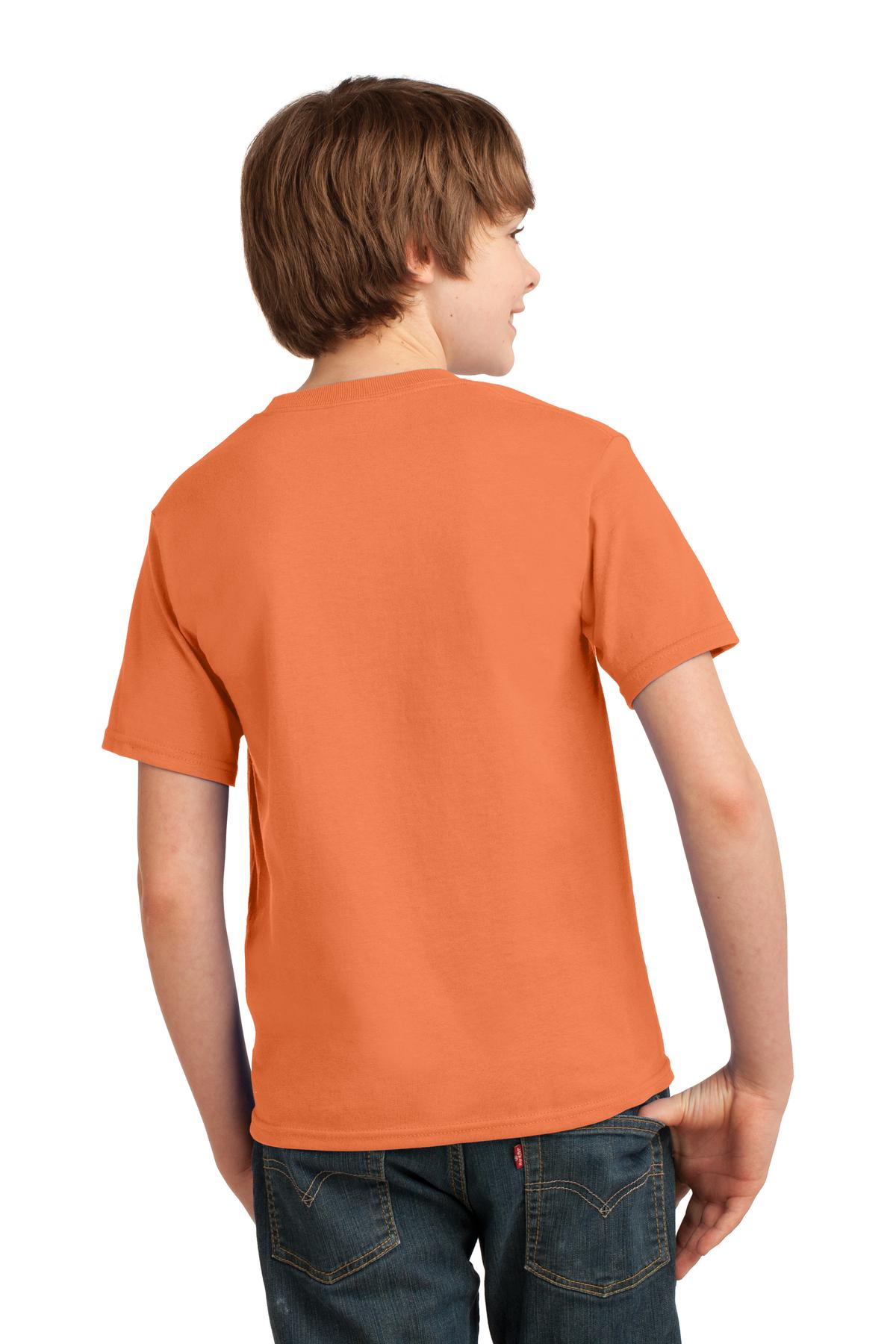 Port & Company® - Youth Essential Tee. PC61Y [Orange Sherbet] - DFW Impression