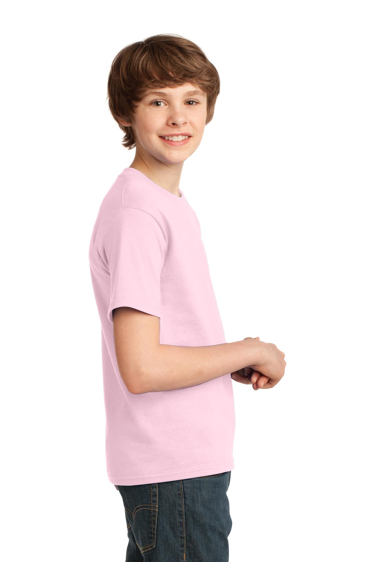 Port & Company® - Youth Essential Tee. PC61Y [Pale Pink] - DFW Impression