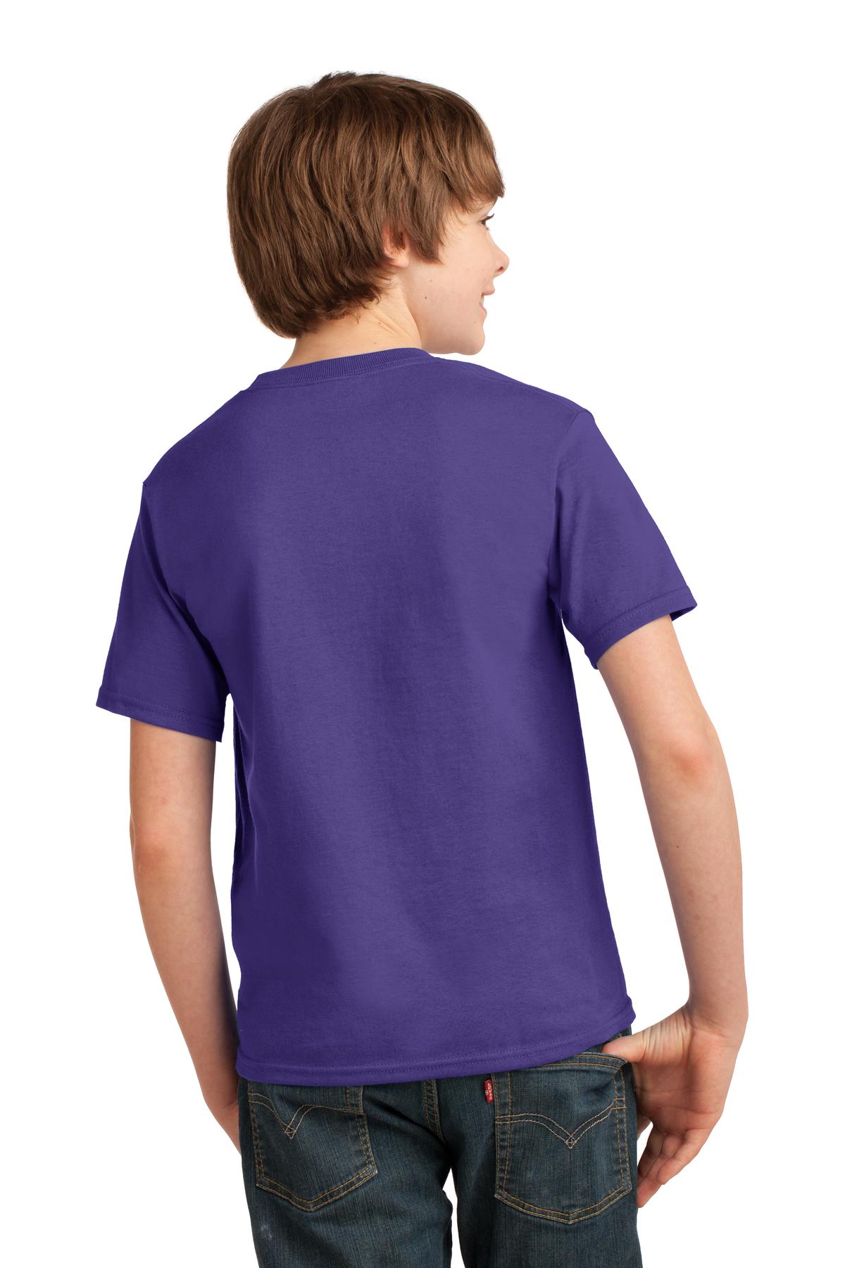 Port & Company® - Youth Essential Tee. PC61Y [Purple] - DFW Impression