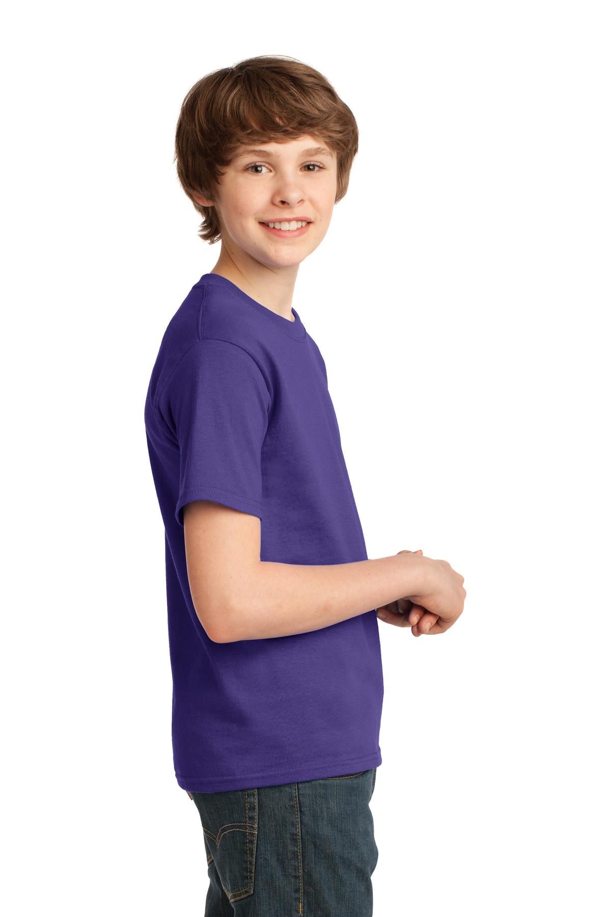 Port & Company® - Youth Essential Tee. PC61Y [Purple] - DFW Impression