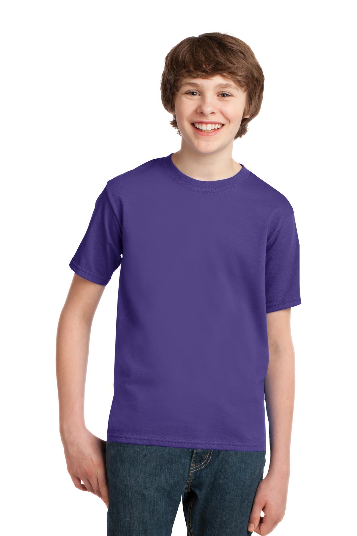 Port & Company® - Youth Essential Tee. PC61Y [Purple] - DFW Impression