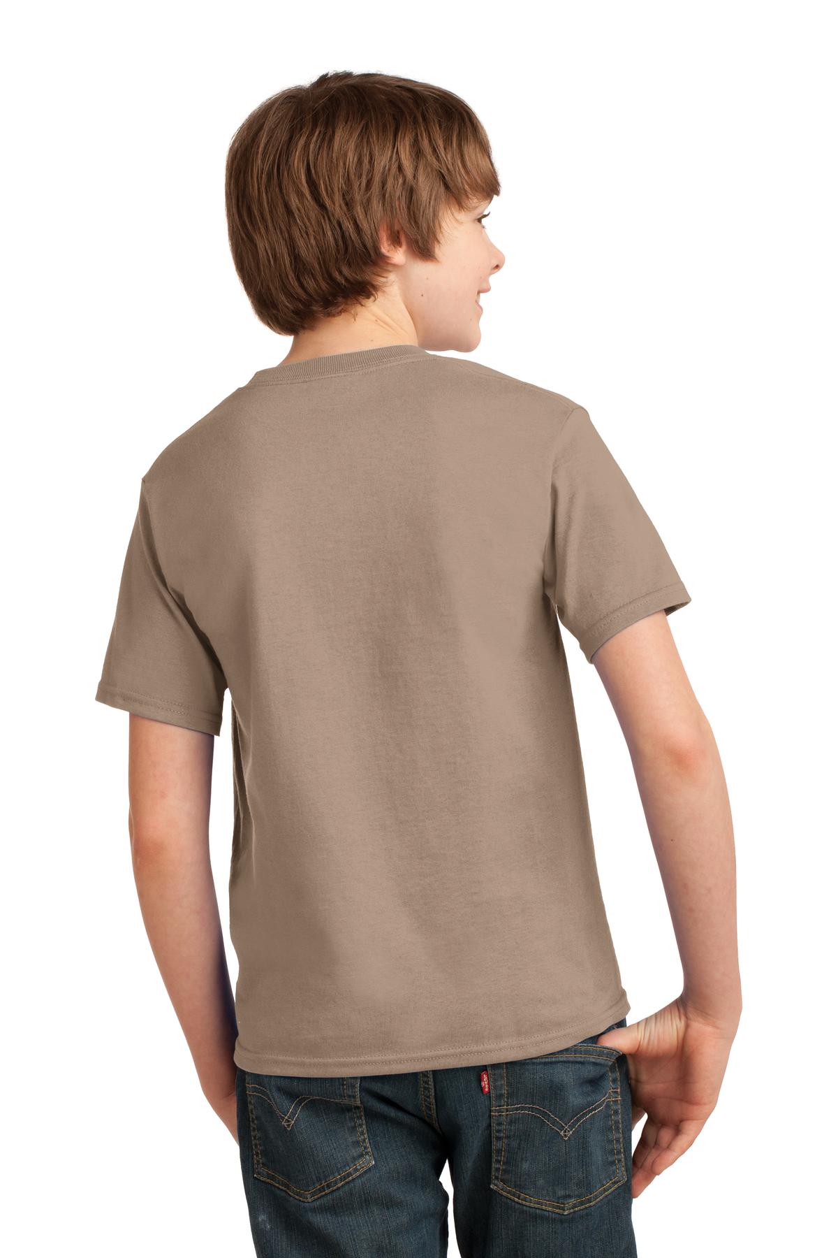 Port & Company® - Youth Essential Tee. PC61Y [Sand] - DFW Impression