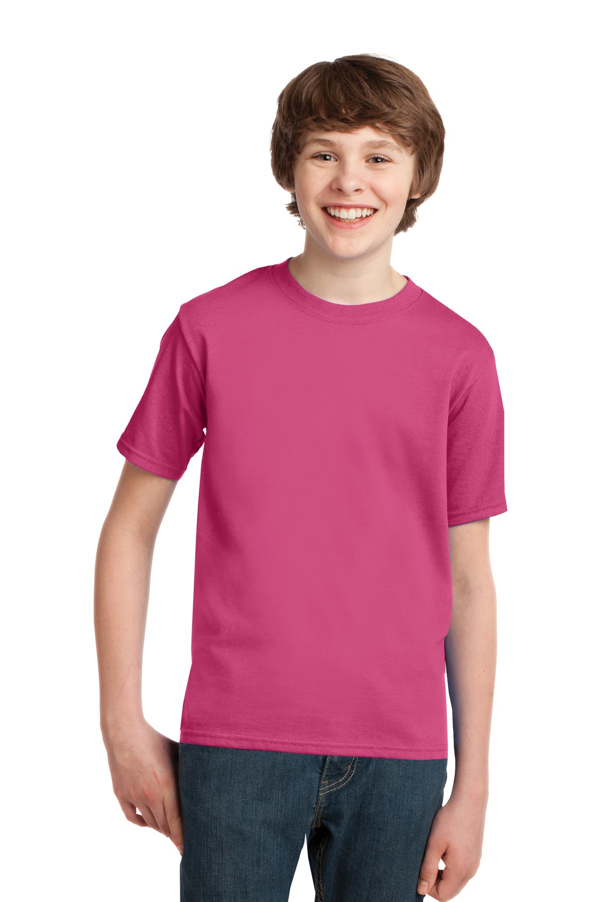 Port & Company® - Youth Essential Tee. PC61Y [Sangria] - DFW Impression