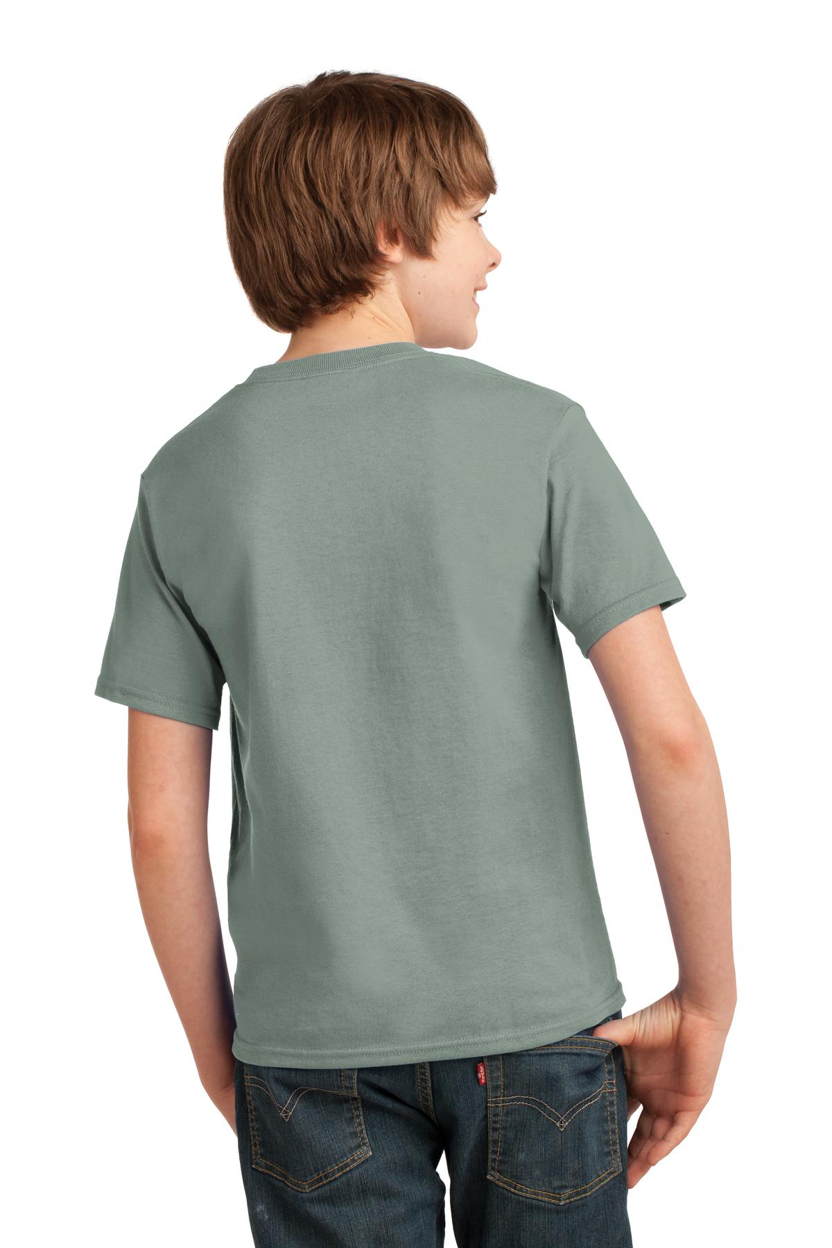 Port & Company® - Youth Essential Tee. PC61Y [Stonewashed Green] - DFW Impression