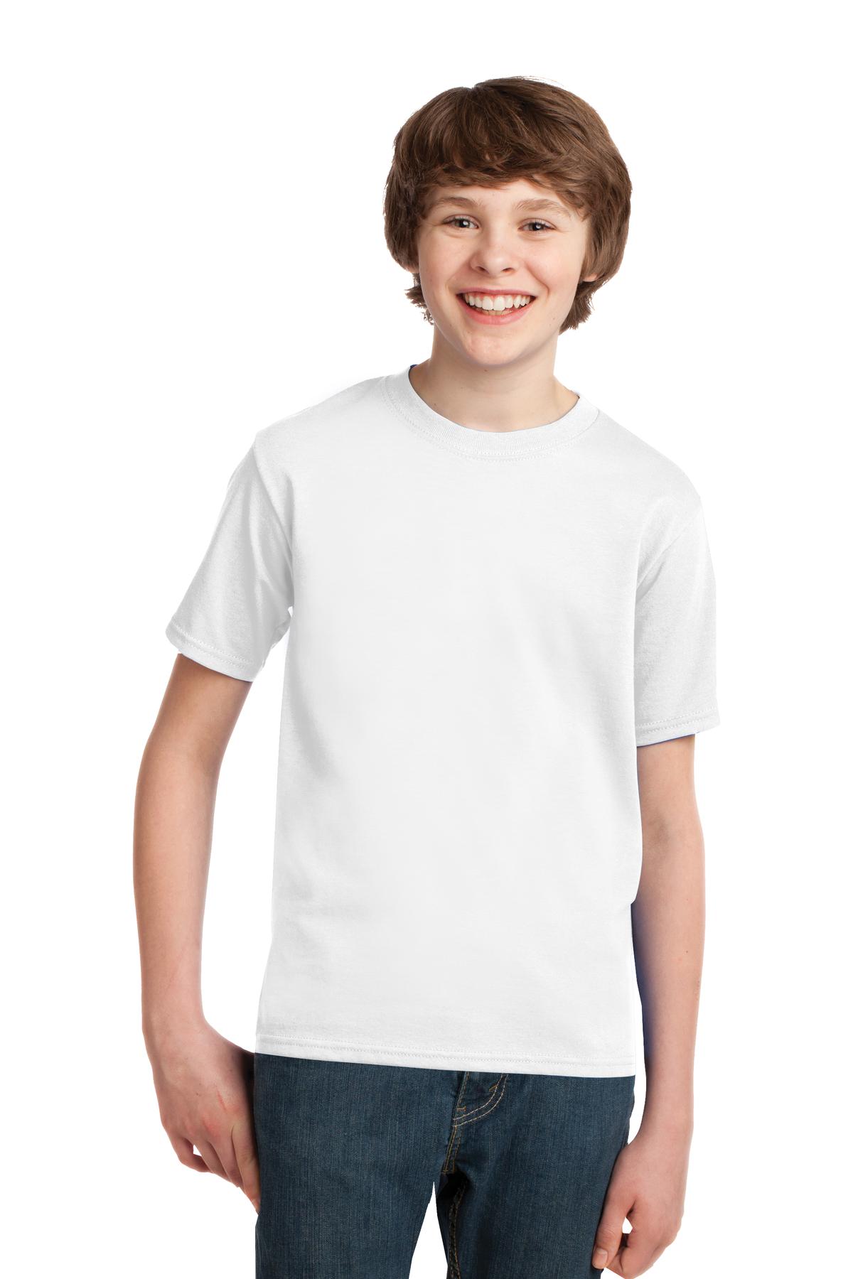 Port & Company® - Youth Essential Tee. PC61Y [White] - DFW Impression