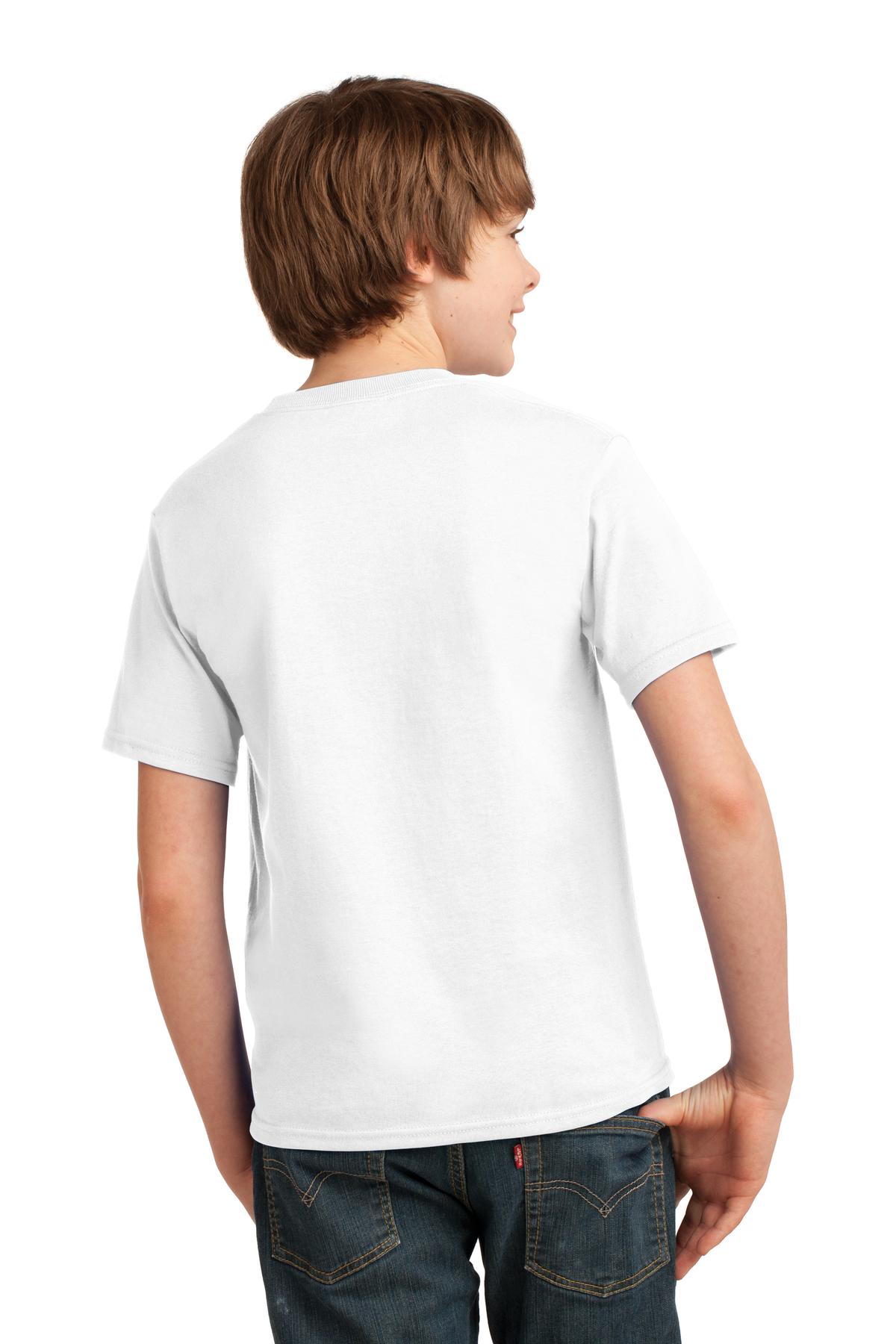 Port & Company® - Youth Essential Tee. PC61Y [White] - DFW Impression