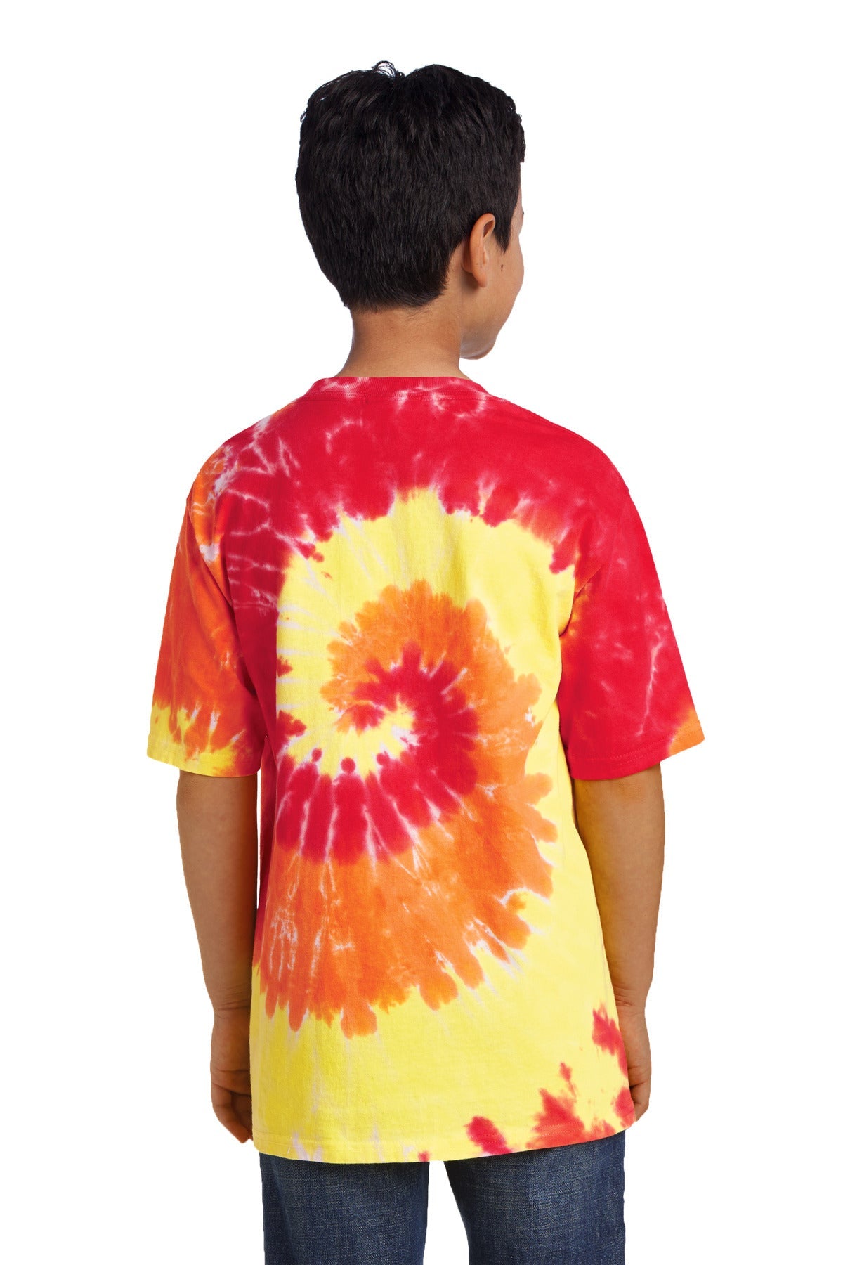 Port & Company® - Youth Tie-Dye Tee. PC147Y [Blaze Rainbow] - DFW Impression