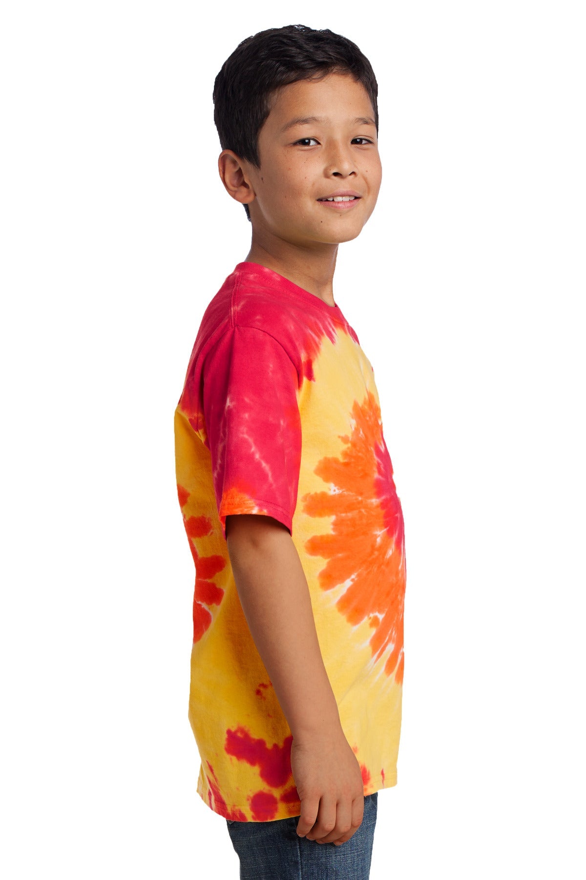 Port & Company® - Youth Tie-Dye Tee. PC147Y [Blaze Rainbow] - DFW Impression