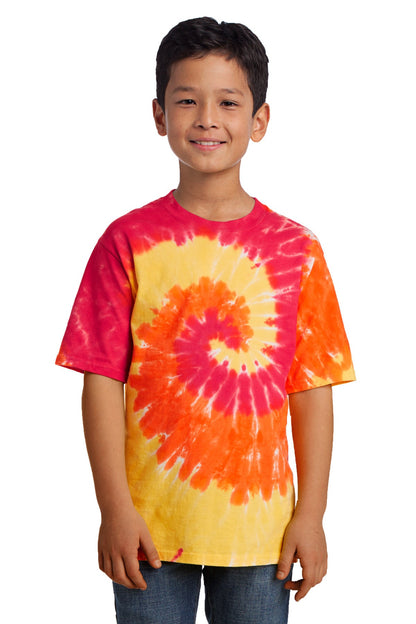 Port & Company® - Youth Tie-Dye Tee. PC147Y [Blaze Rainbow] - DFW Impression