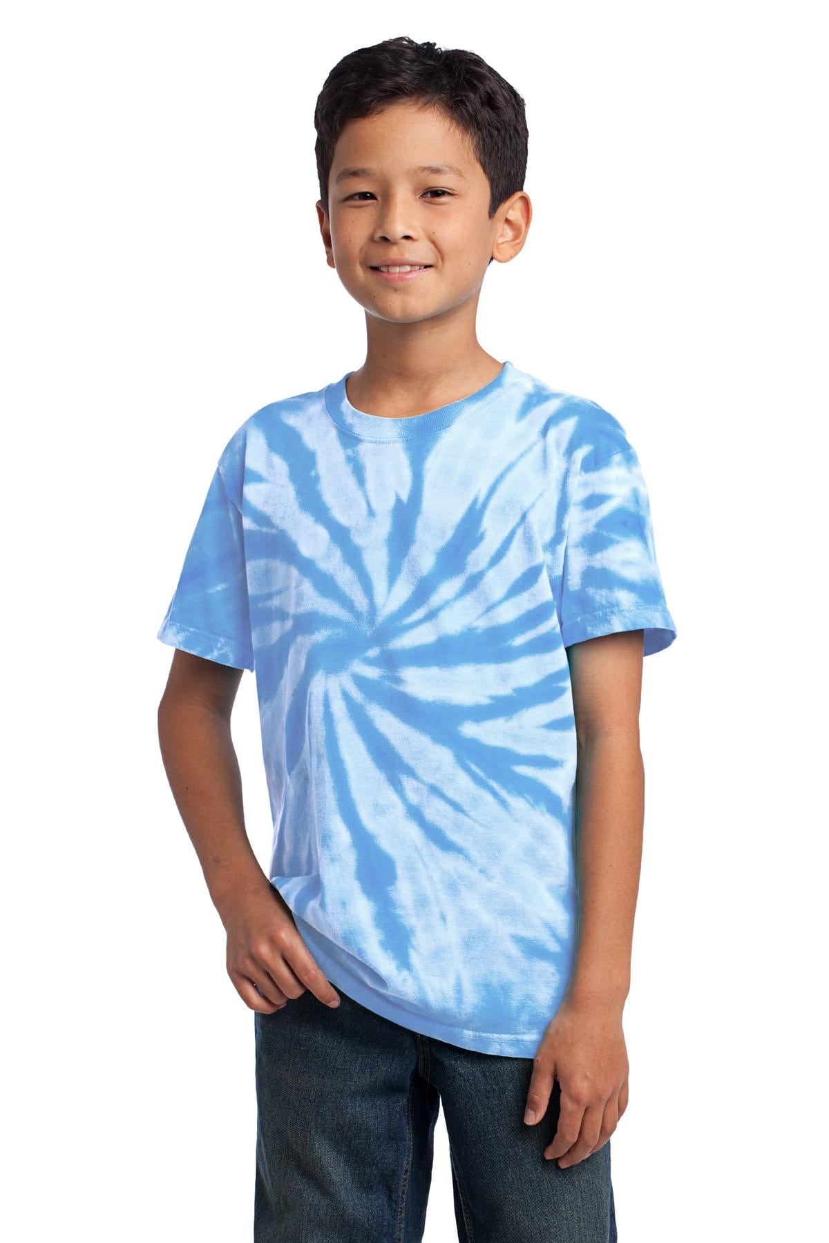 Port & Company® - Youth Tie-Dye Tee. PC147Y [Light Blue] - DFW Impression