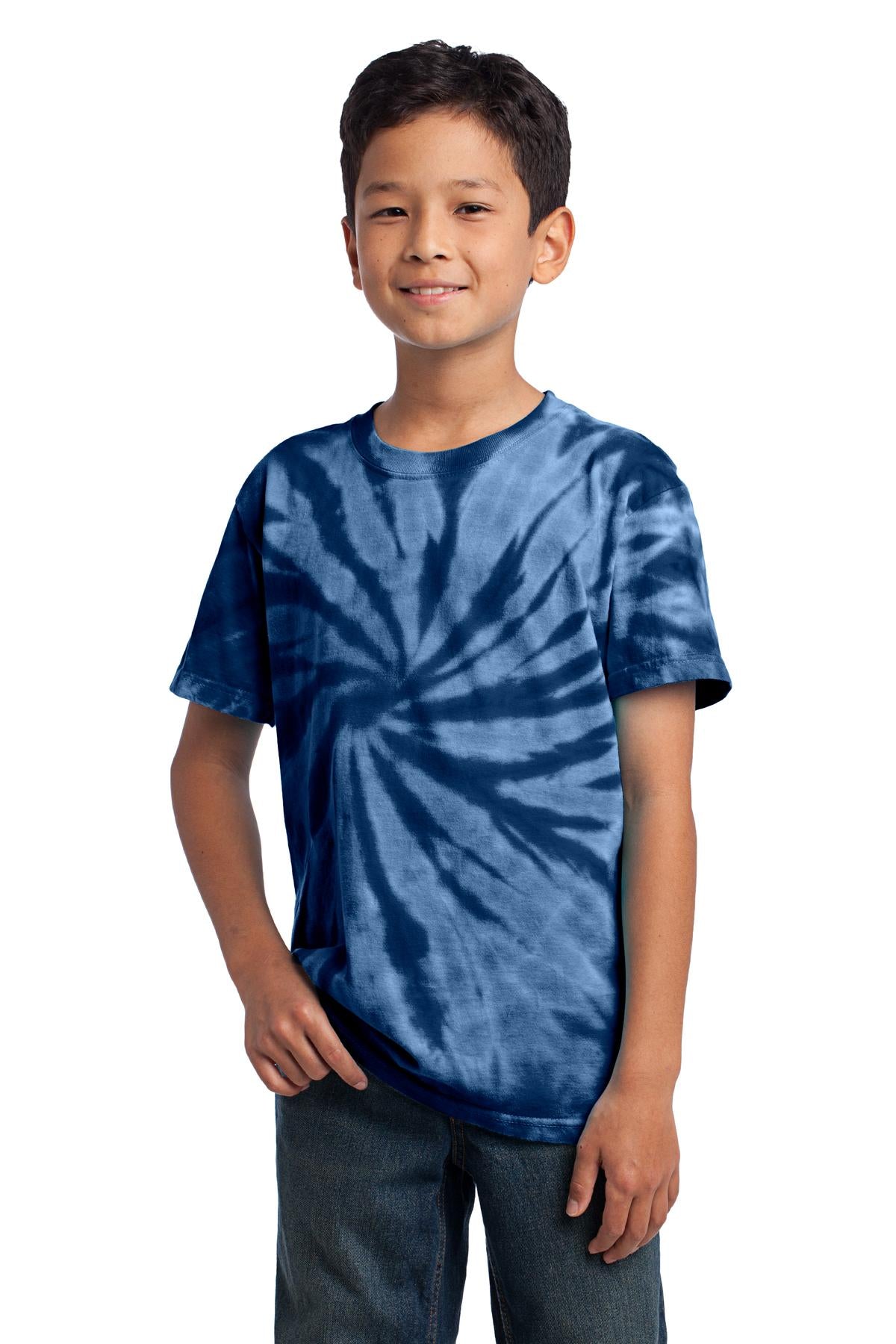 Port & Company® - Youth Tie-Dye Tee. PC147Y [Navy] - DFW Impression