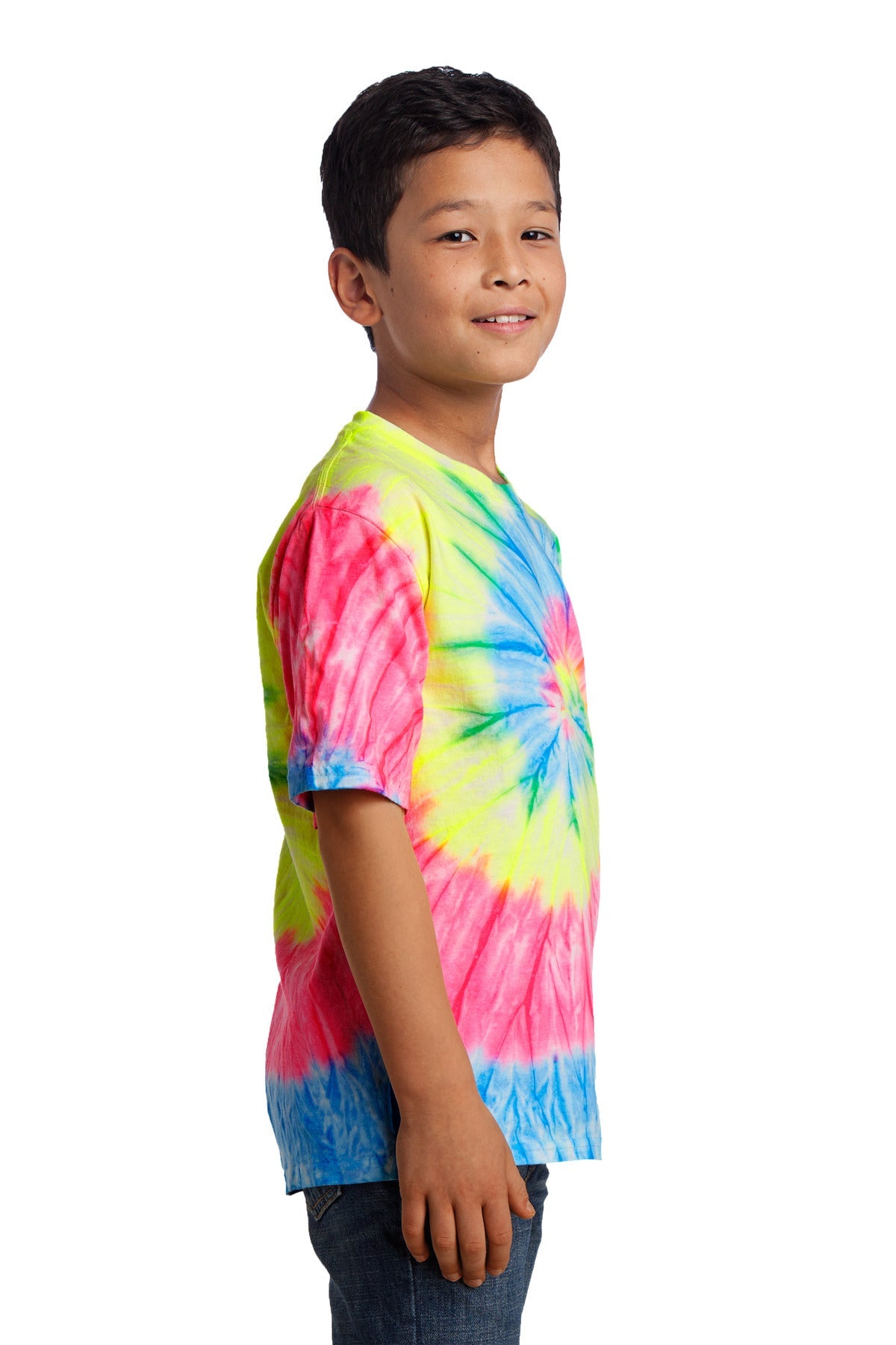 Port & Company® - Youth Tie-Dye Tee. PC147Y [Neon Rainbow] - DFW Impression