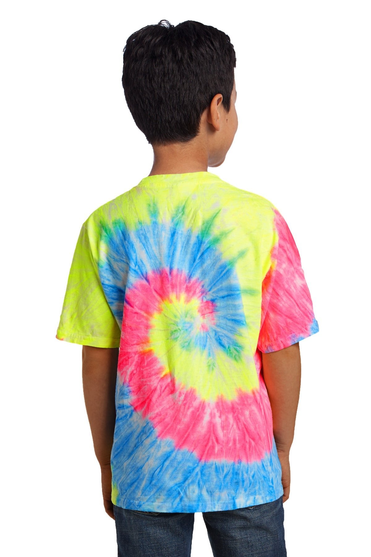 Port & Company® - Youth Tie-Dye Tee. PC147Y [Neon Rainbow] - DFW Impression