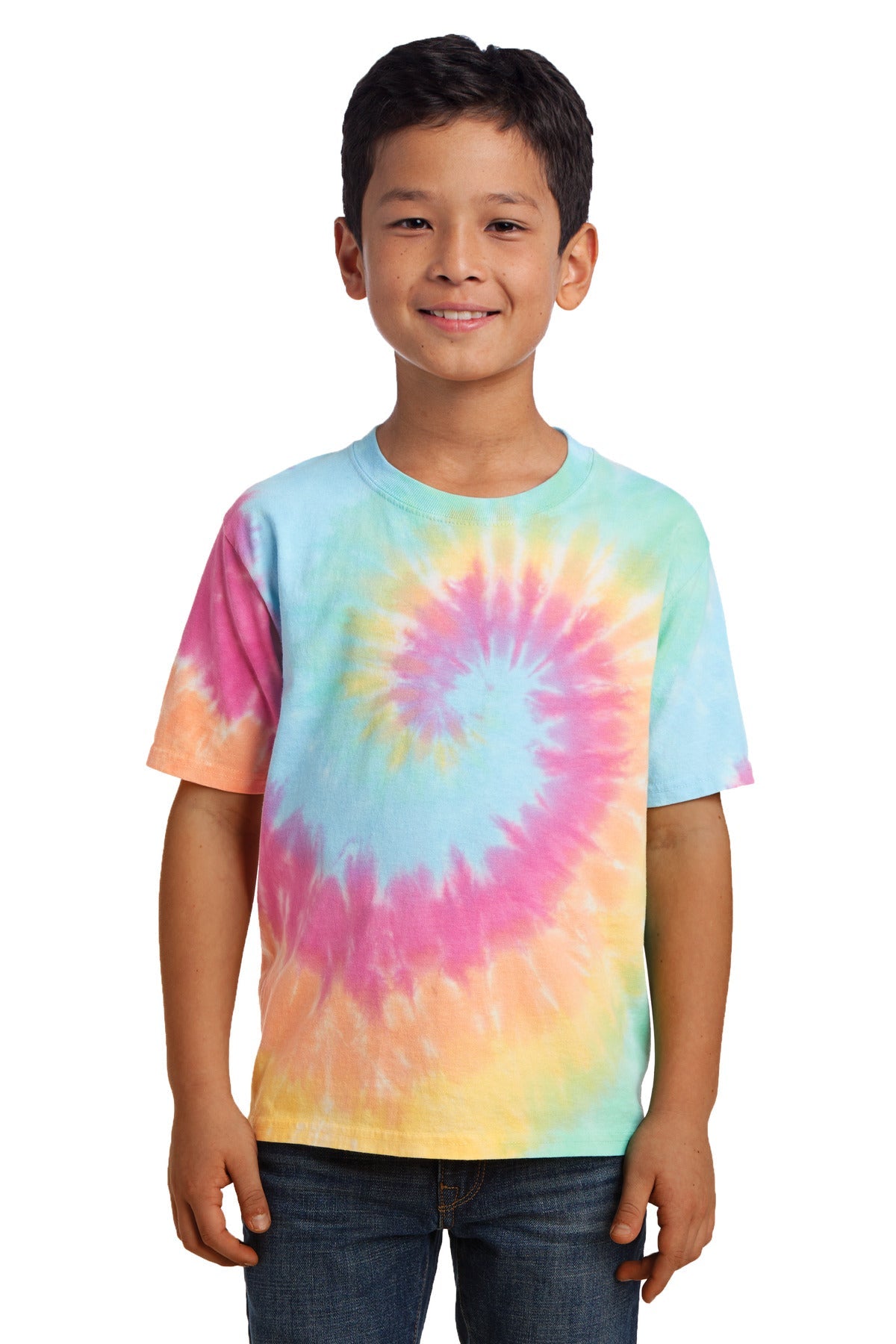 Port & Company® - Youth Tie-Dye Tee. PC147Y [Pastel Rainbow] - DFW Impression