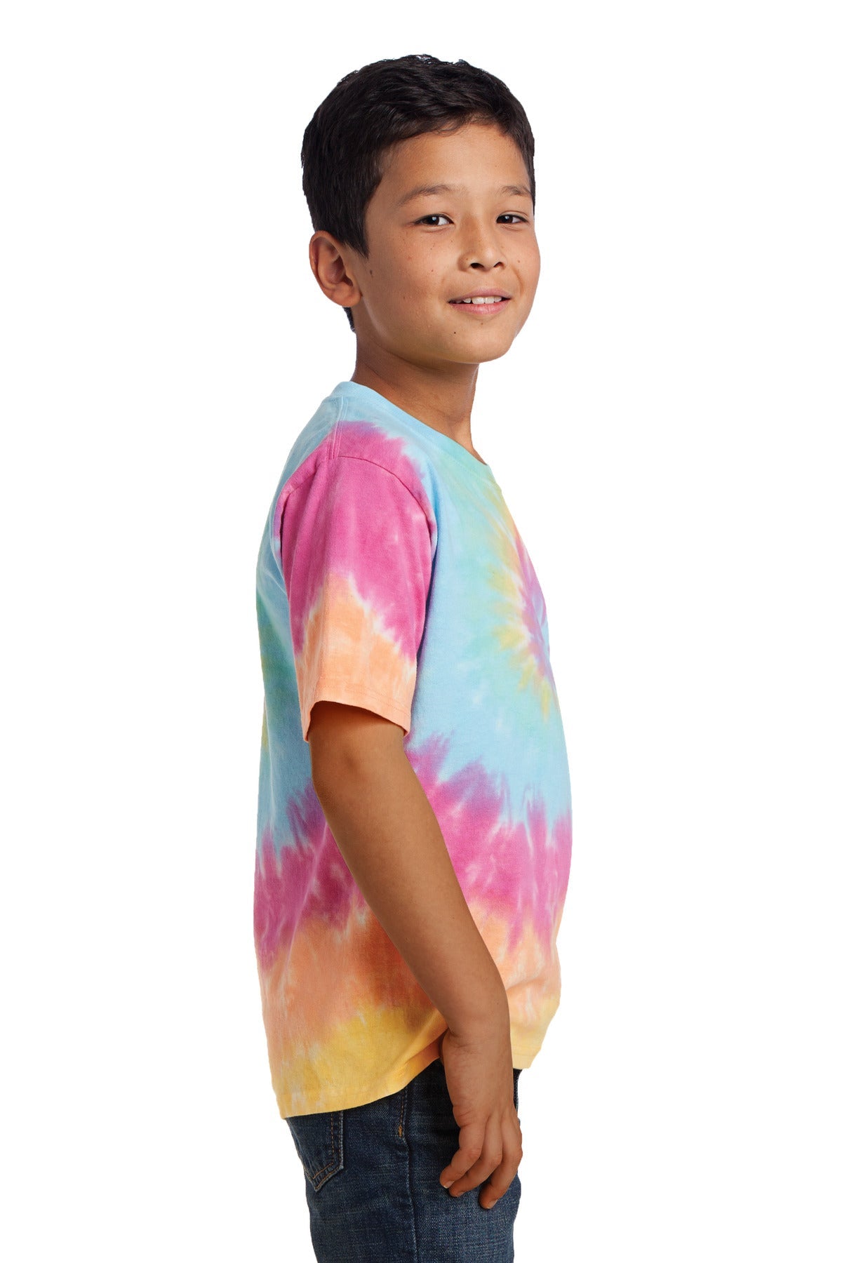 Port & Company® - Youth Tie-Dye Tee. PC147Y [Pastel Rainbow] - DFW Impression